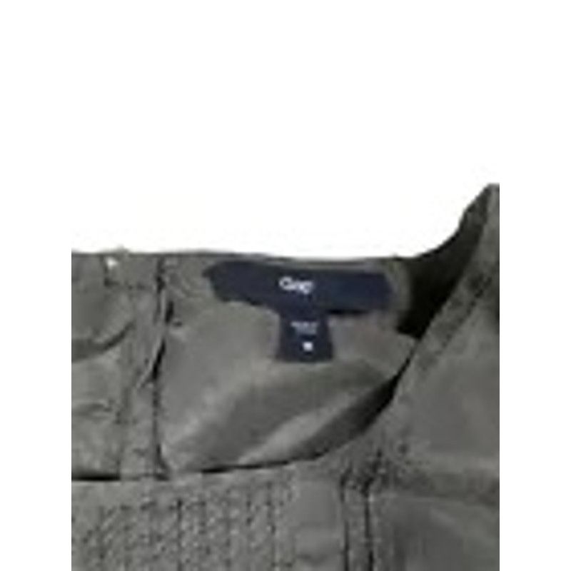 Gap GAP Juniors Dark Gray Silk Shirt with Lacy Accents Medium Size M / US 6-8 / IT 42-44 - 2 Thumbnail