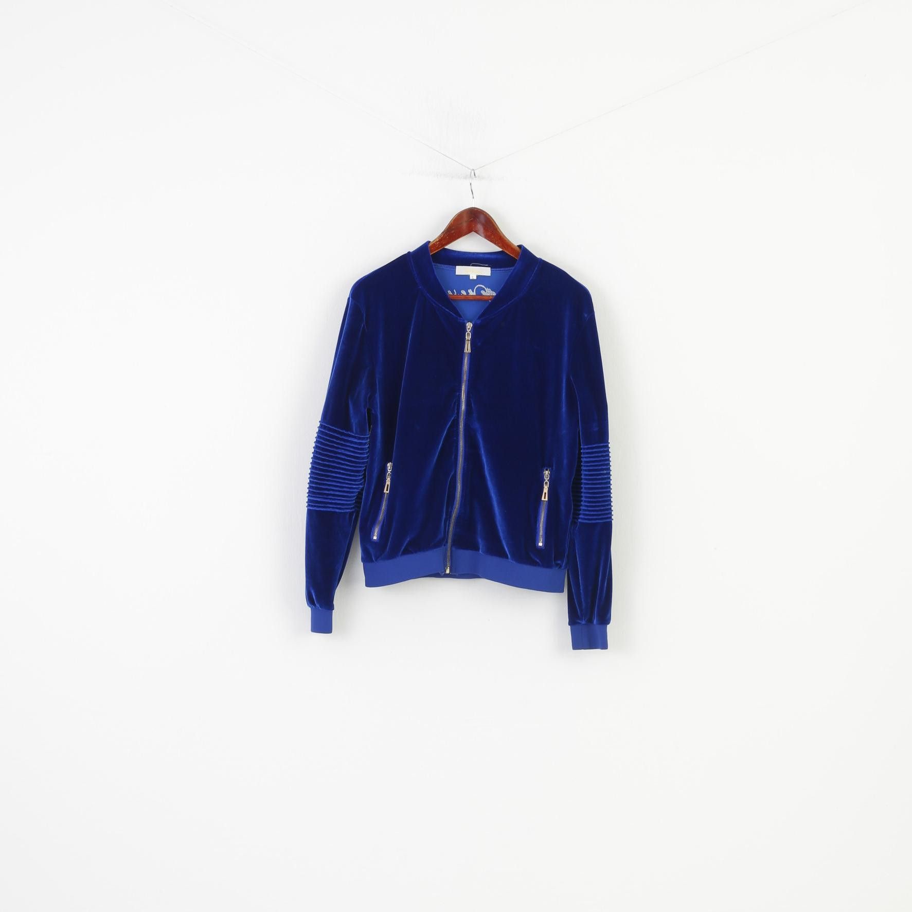 Velvet Velvet Woman L Sweatshirt Navy Full Zipper 10546 Size L / US 10 / IT 46 - 1 Thumbnail