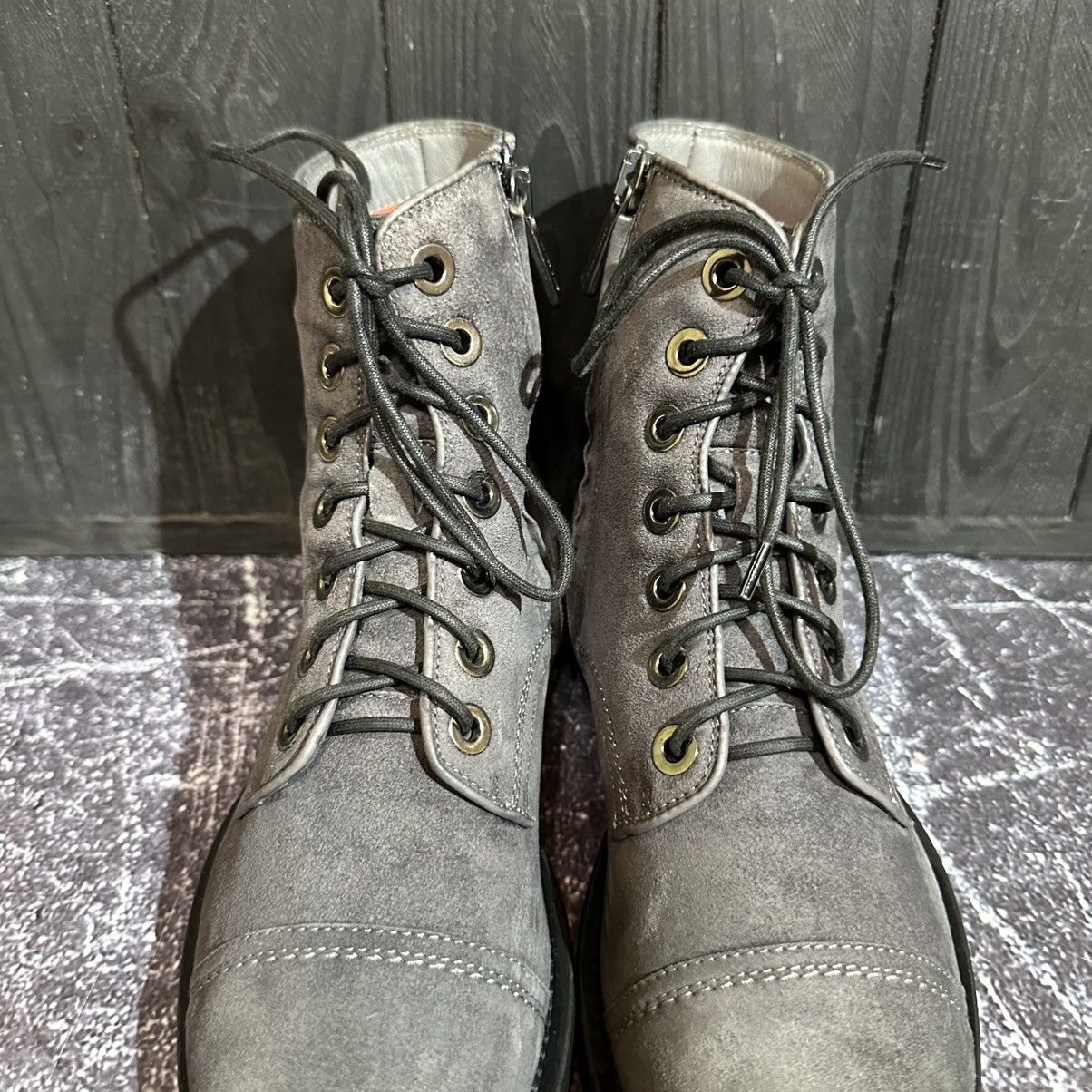 Santoni SANTONI - Women’s Suede/Leather Gray Boots Size 36 Size US 6 / IT 36 - 6 Thumbnail