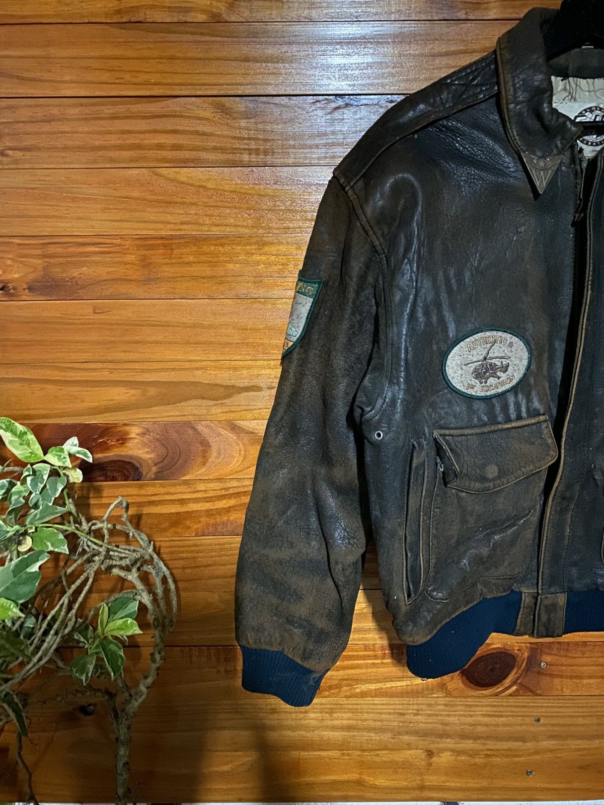 Vintage Vintage G-III Leather Flight Jacket Patches – Made in Korea Size US S / EU 44-46 / 1 - 11 Thumbnail