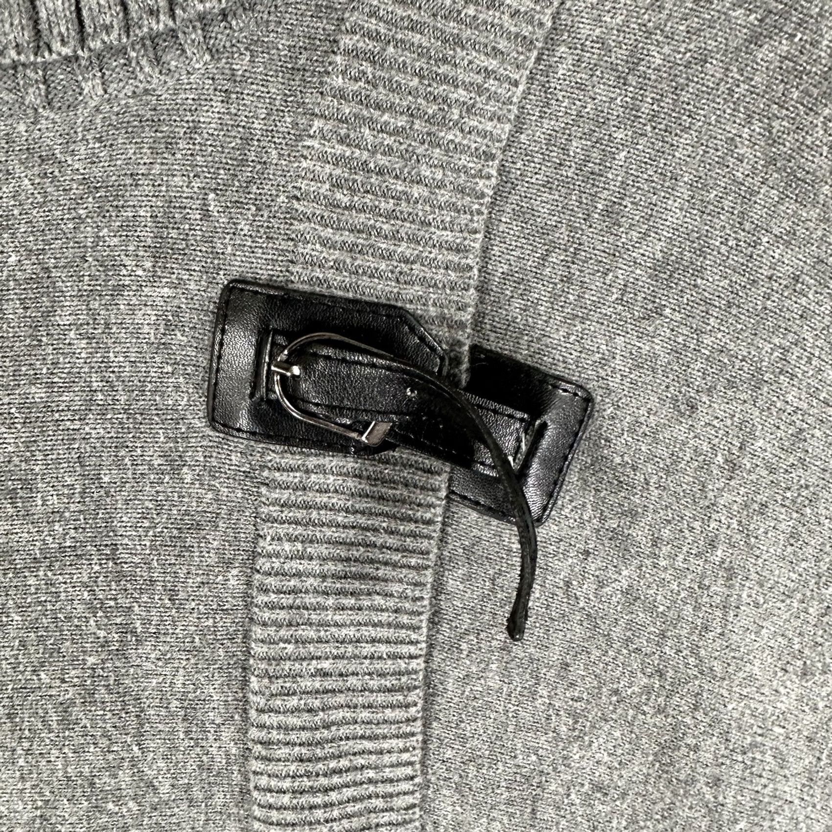 Guess Guess Cardigan Sweater Womens XS Gray Belted 3/4 Sleeve Turtle Neck Wrap EUC Size XS / US 0-2 / IT 36-38 - 5 Thumbnail