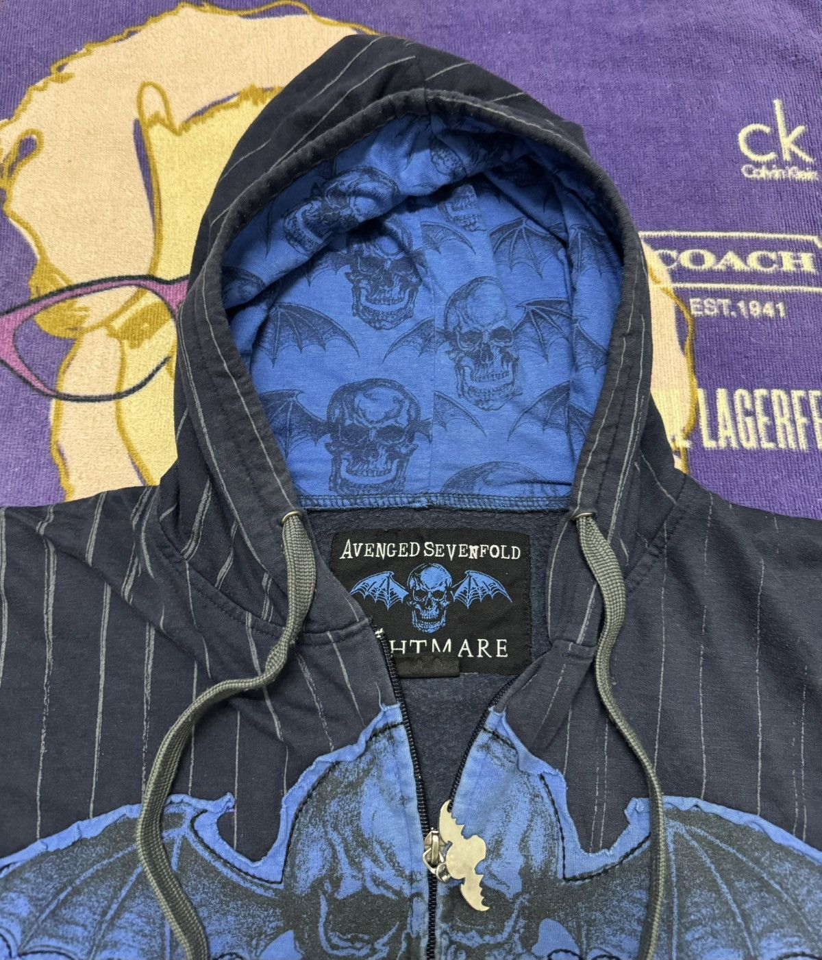 Band Tees Vintage AVENGED SEVENFOLD Nightmare Rare Skulls Hoodies Size US XL / EU 56 / 4 - 9 Thumbnail