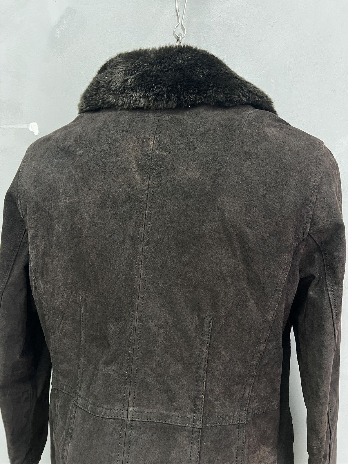 Hysteric Glamour Suede leather fur collar gothic leather jacket y2k style Size US M / EU 48-50 / 2 - 8 Thumbnail