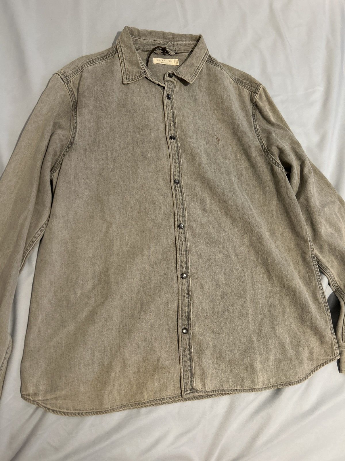 Allsaints Allsaints Denim Long Sleeve Size US XXL / EU 58 / 5 - 1 Thumbnail