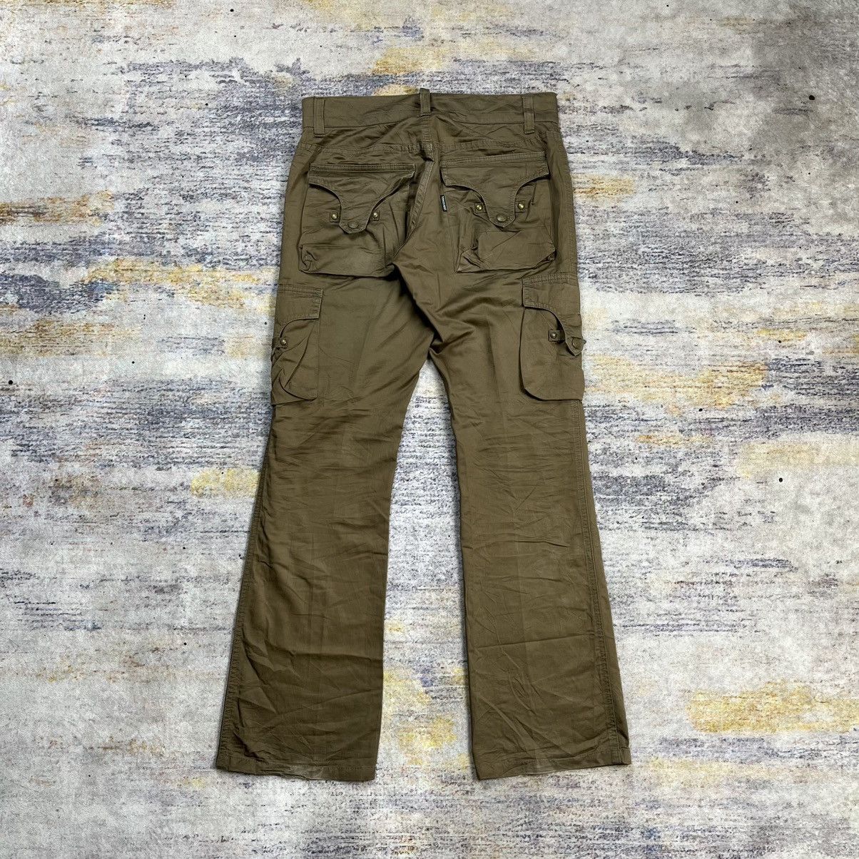 14th Addiction × Le Grande Bleu (L.G.B.) × Tornado Mart Tornado Mart boot cut multi pocket cargo pants vkei style Size US 29 - 2 Thumbnail