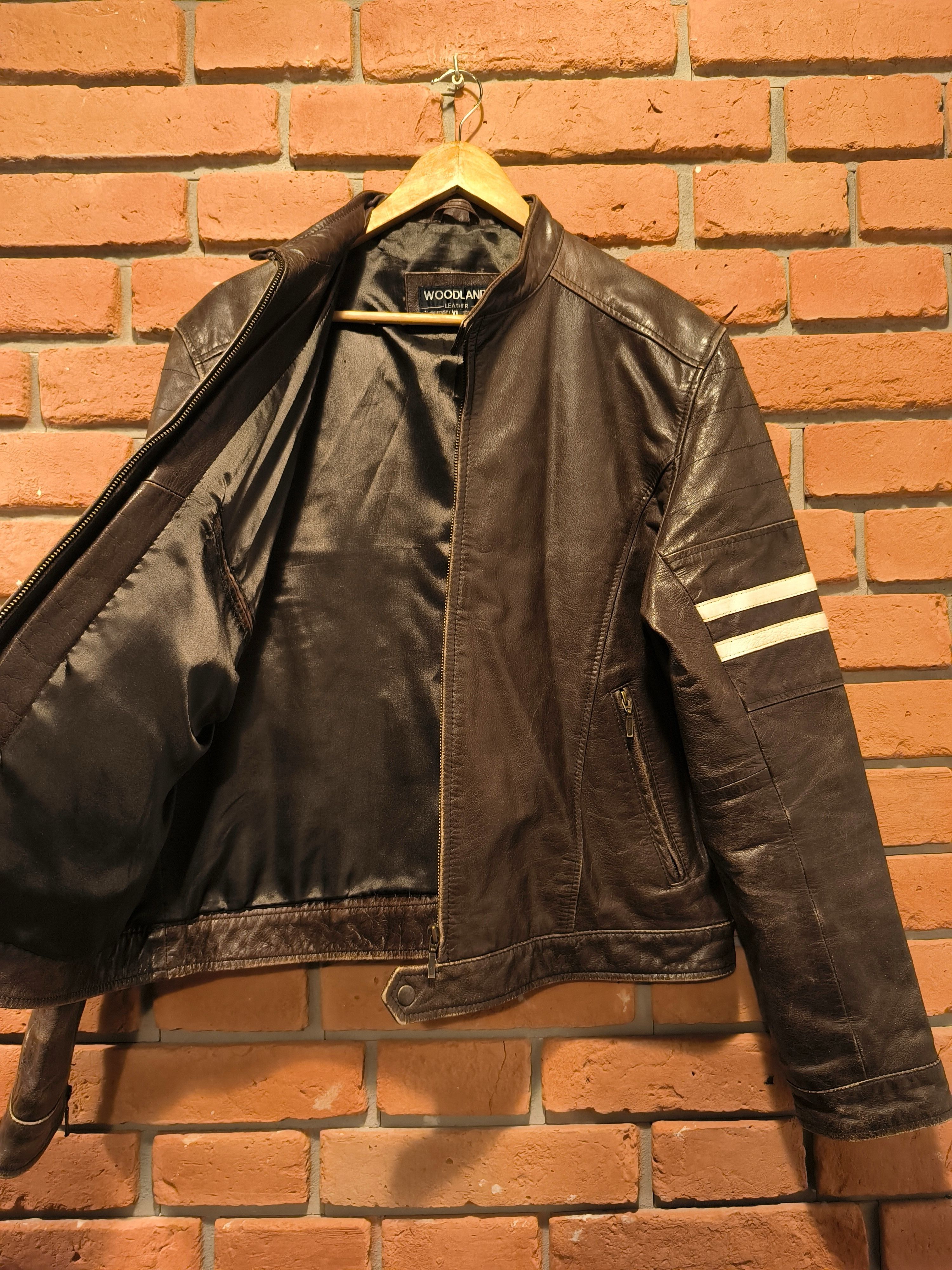 Vintage × Woodlands Vintage Woodland Brown Leather Jacket Size US M / EU 48-50 / 2 - 2 Thumbnail