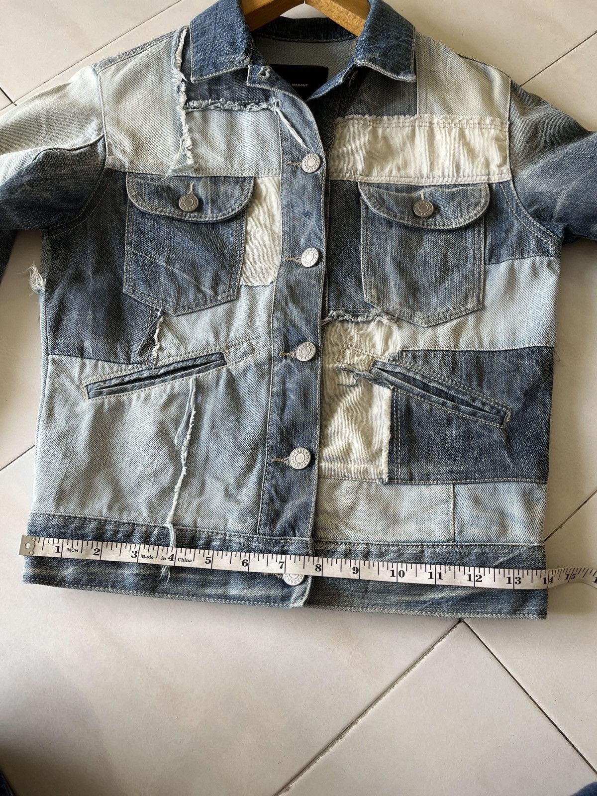 Isabel Marant Isabel Marant Patchwork Denim Jacket Size S / US 4 / IT 40 - 9 Thumbnail