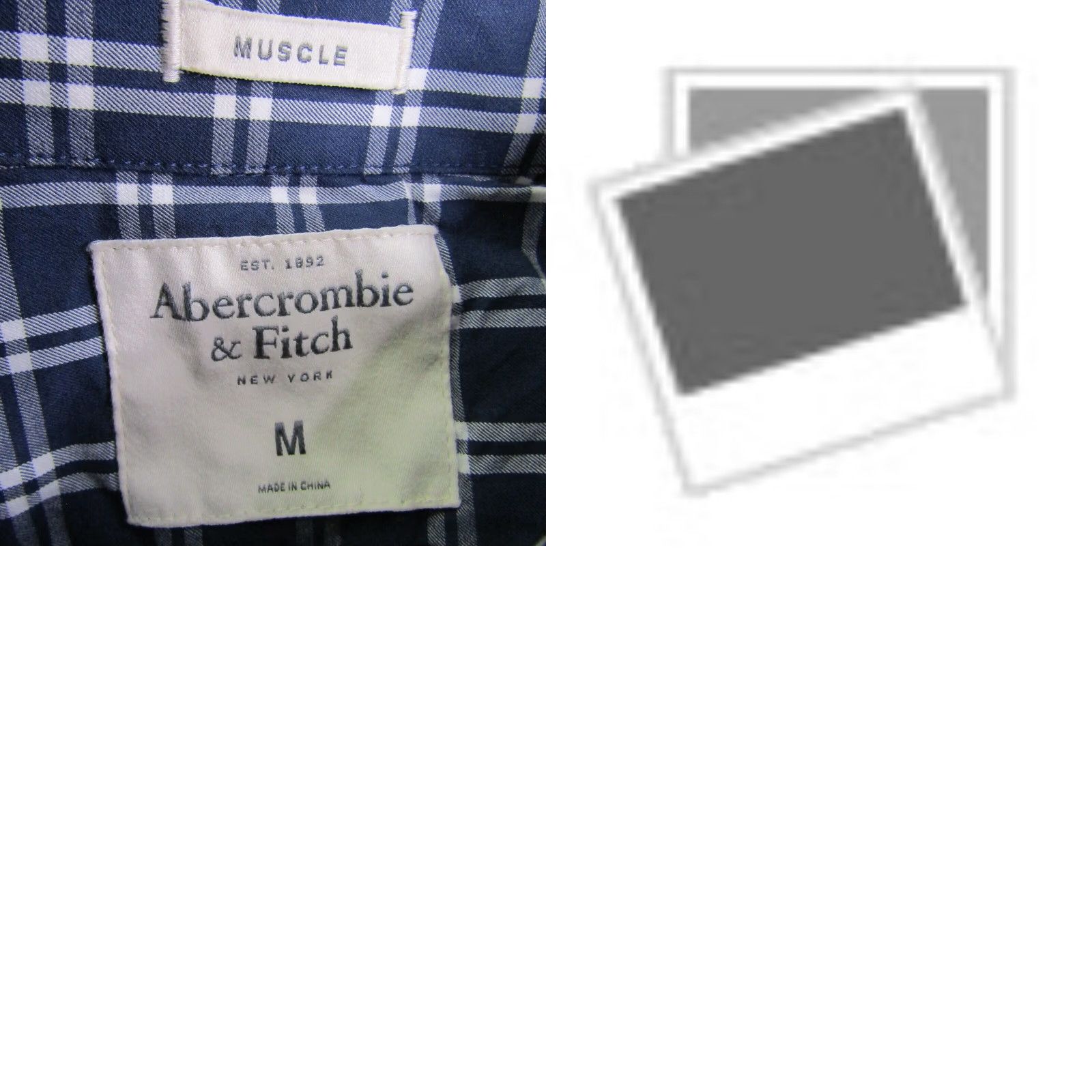 Abercrombie & Fitch VINTAGE Abercrombie & Fitch Men's Shirt Large Blue White Plaid Casual Preppy Button-Down Size US M / EU 48-50 / 2 - 8 Thumbnail