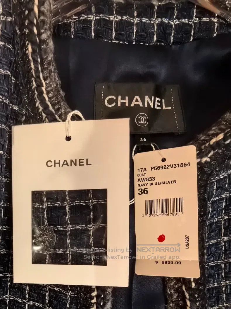 Chanel Chanel Woven plaid coat Size XS / US 0-2 / IT 36-38 - 4 Thumbnail