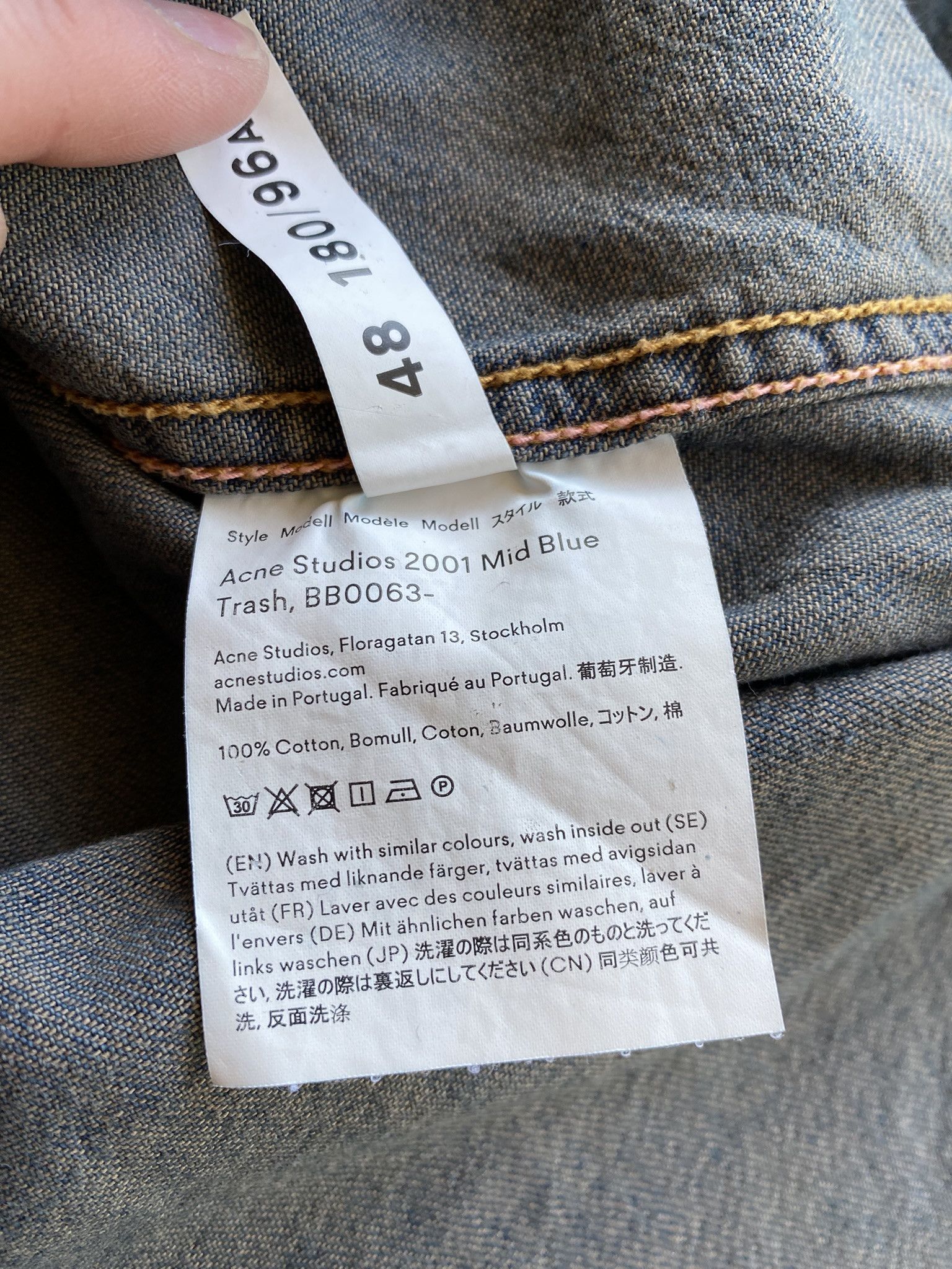 Acne Studios Western Shirt - Worn Clay Blue Denim Size US M / EU 48-50 / 2 - 16 Thumbnail