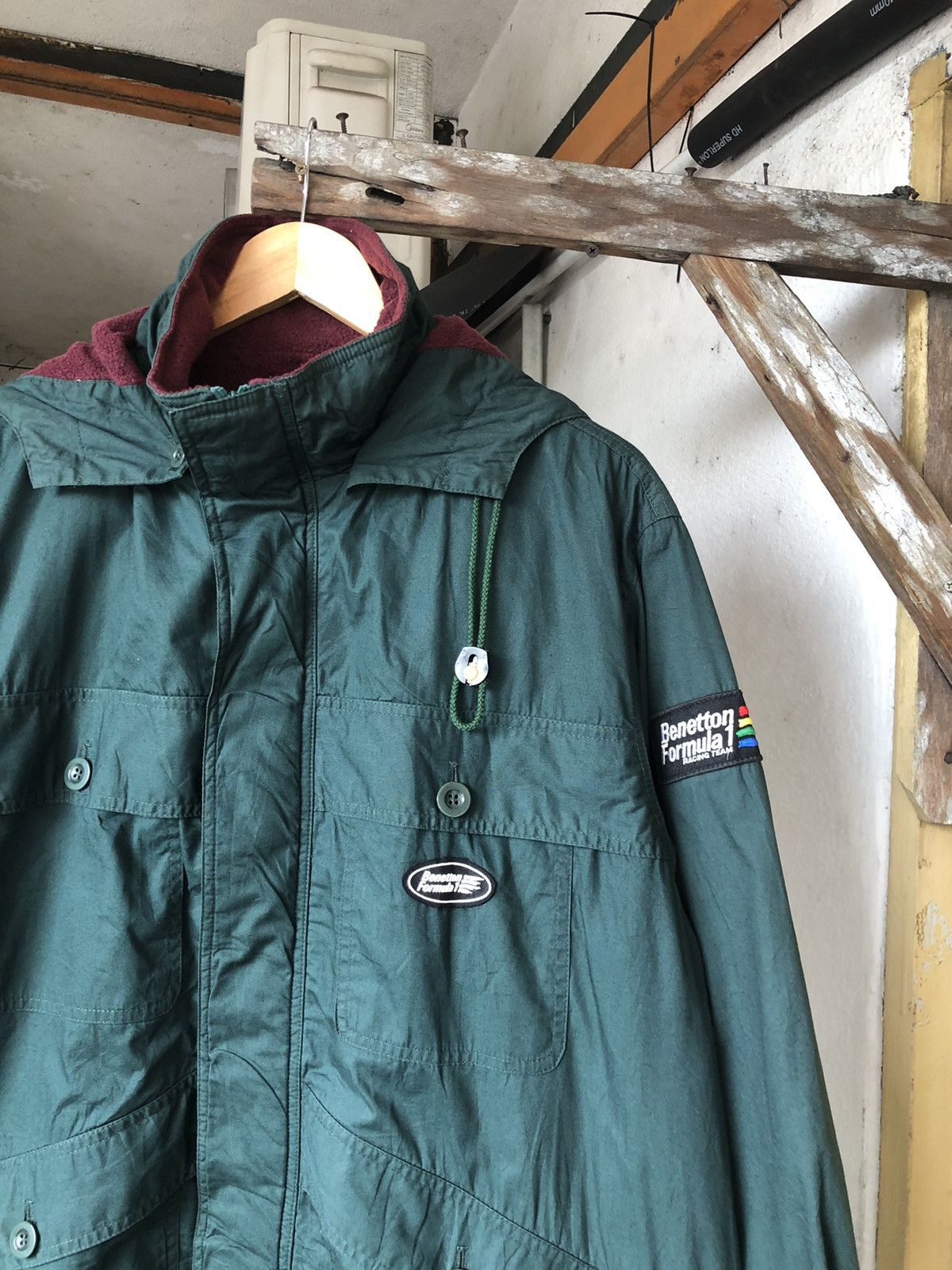 Benetton Vintage 90s Benetton Formula 1 Racing Team Parka Jacket Size US M / EU 48-50 / 2 - 5 Thumbnail