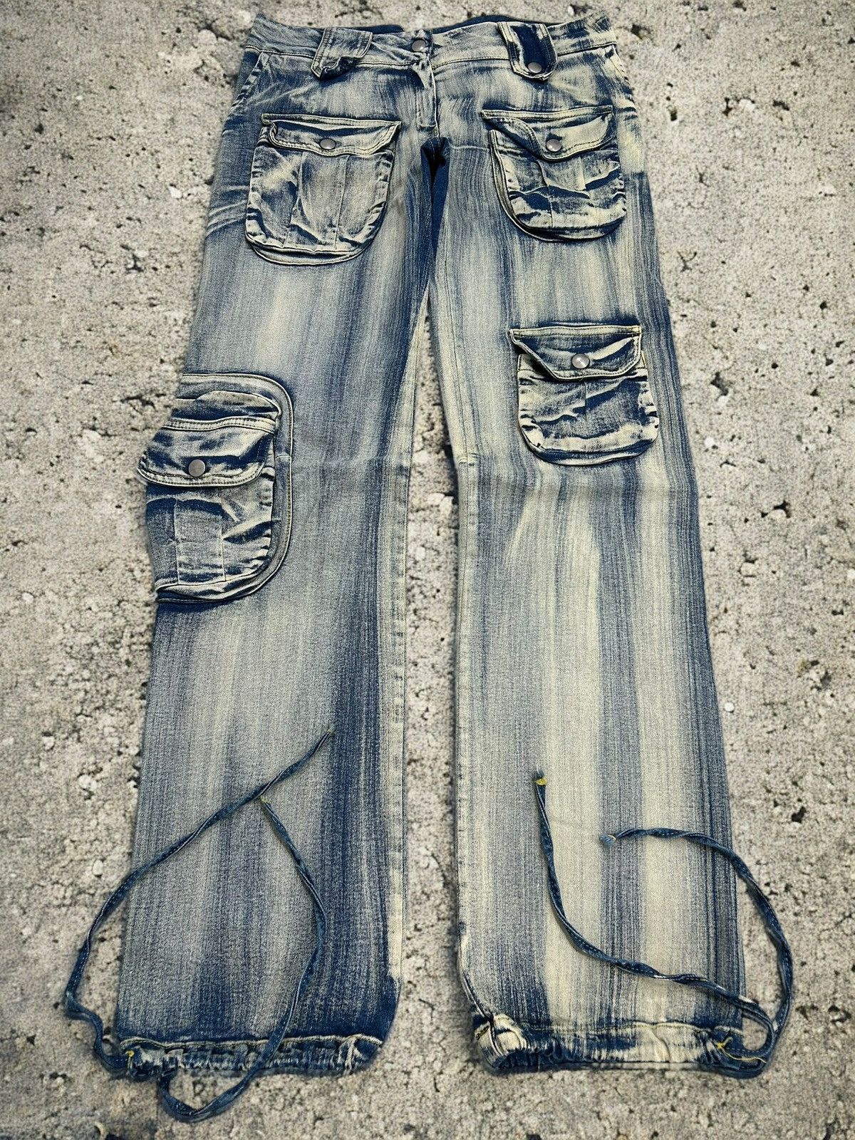 Hysteric Glamour Axara Mud Washed Jeans Multipocket Cargo Unisex Size 30" / US 8 / IT 44 - 1 Thumbnail