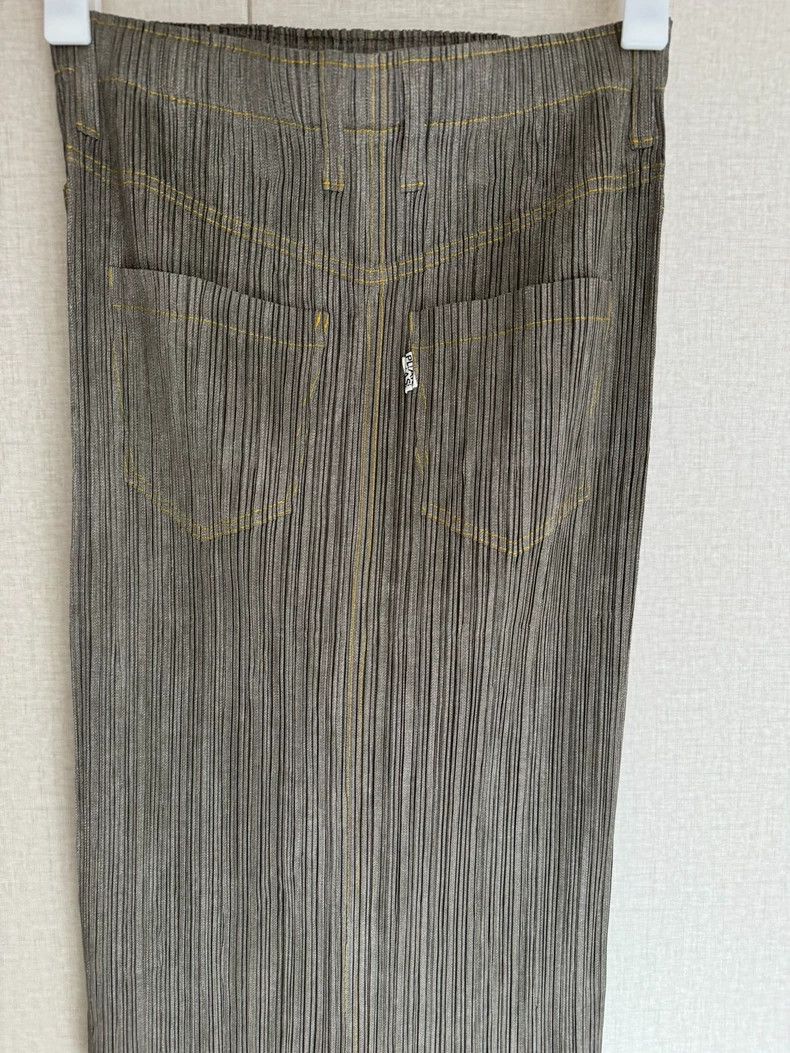 Issey Miyake issey miyake size:5 Grey denim skirt Size 42" / US 20 - 4 Thumbnail