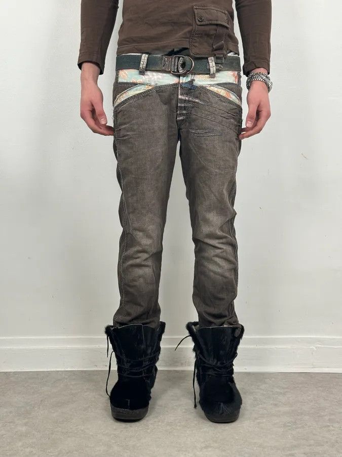 Marithe + Francois Girbaud SS2006 Marithé + François Girbaud Grey Faded Relaxed Pants Size US 30 / EU 46 - 2 Thumbnail