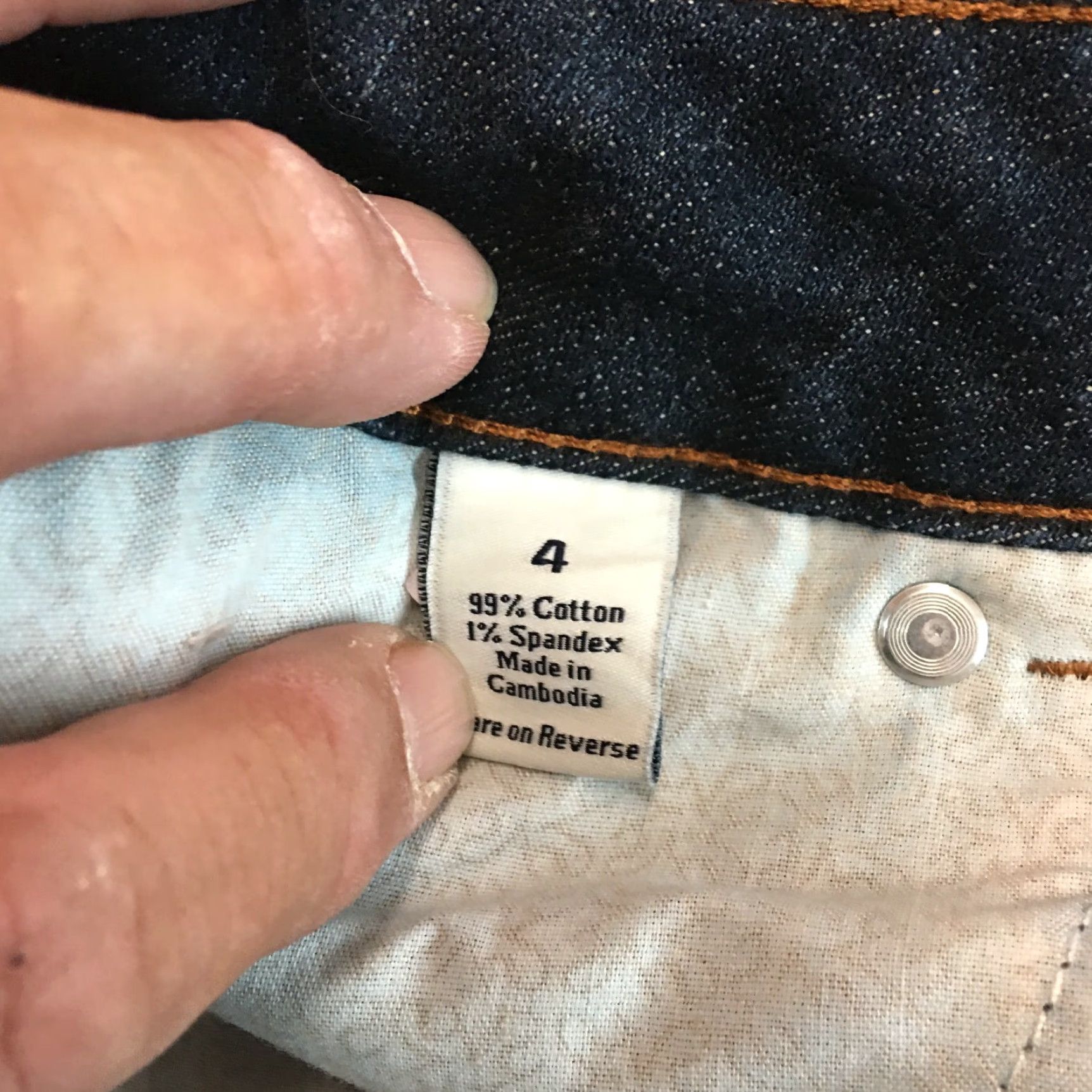 Vintage Simply Vera Vera Wang Women's Capri Jeans Size 4 Blue Denim Mid Rise Regular Fit Size 27" / US 4 / IT 40 - 7 Thumbnail