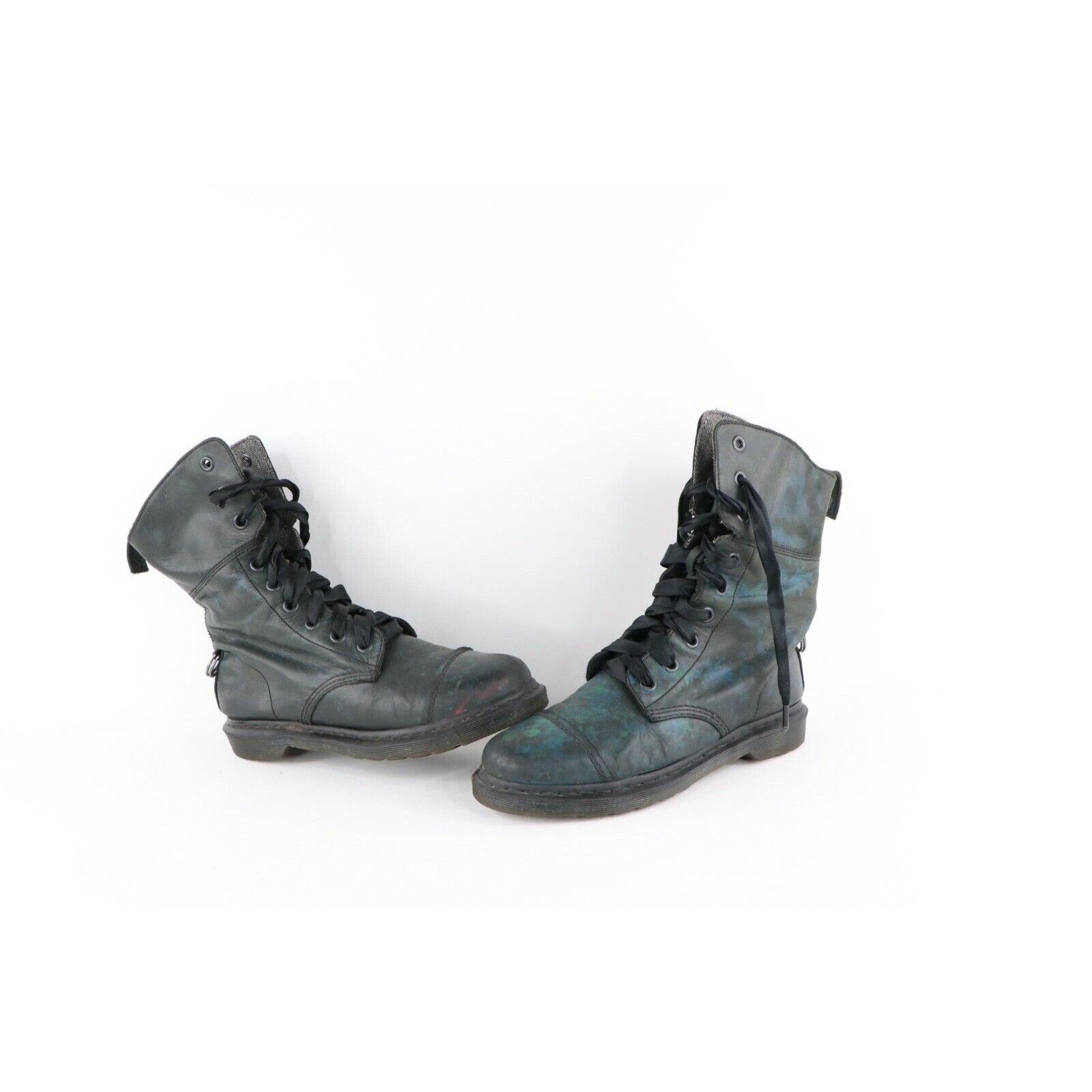 Dr. Martens Dr Martens Aimilita Paint Splatter Herringbone Leather Boots Size US 11 / IT 41 - 1 Thumbnail