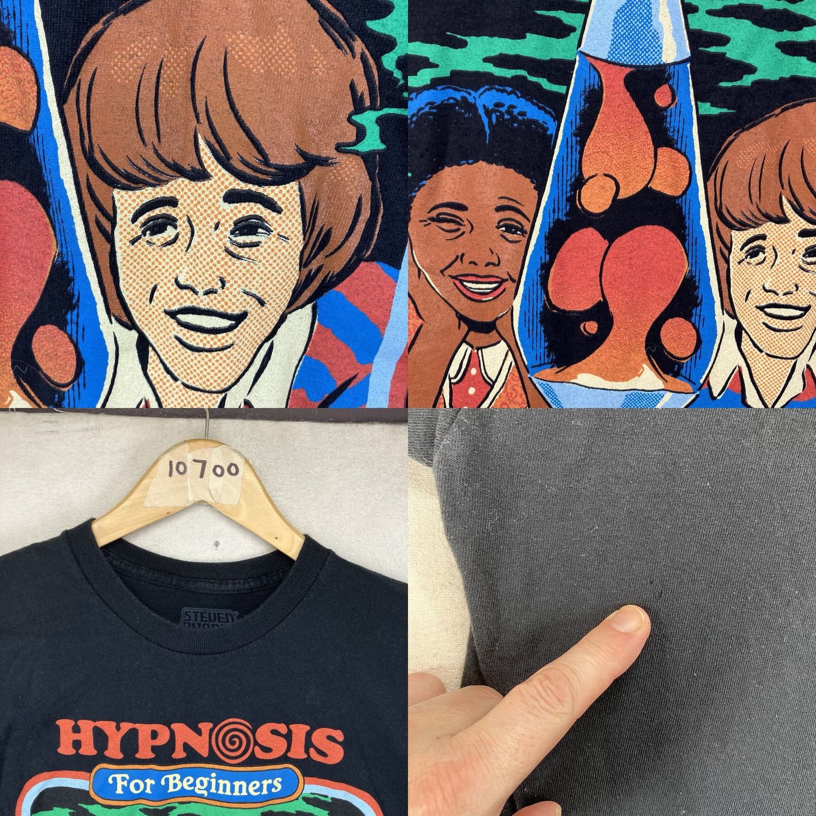 RHODE Steven Rhodes "Hypnosis For Beginners" T-Shirt Spencer Gifts Medium Black Lava Lamp Size US M / EU 48-50 / 2 - 8 Thumbnail