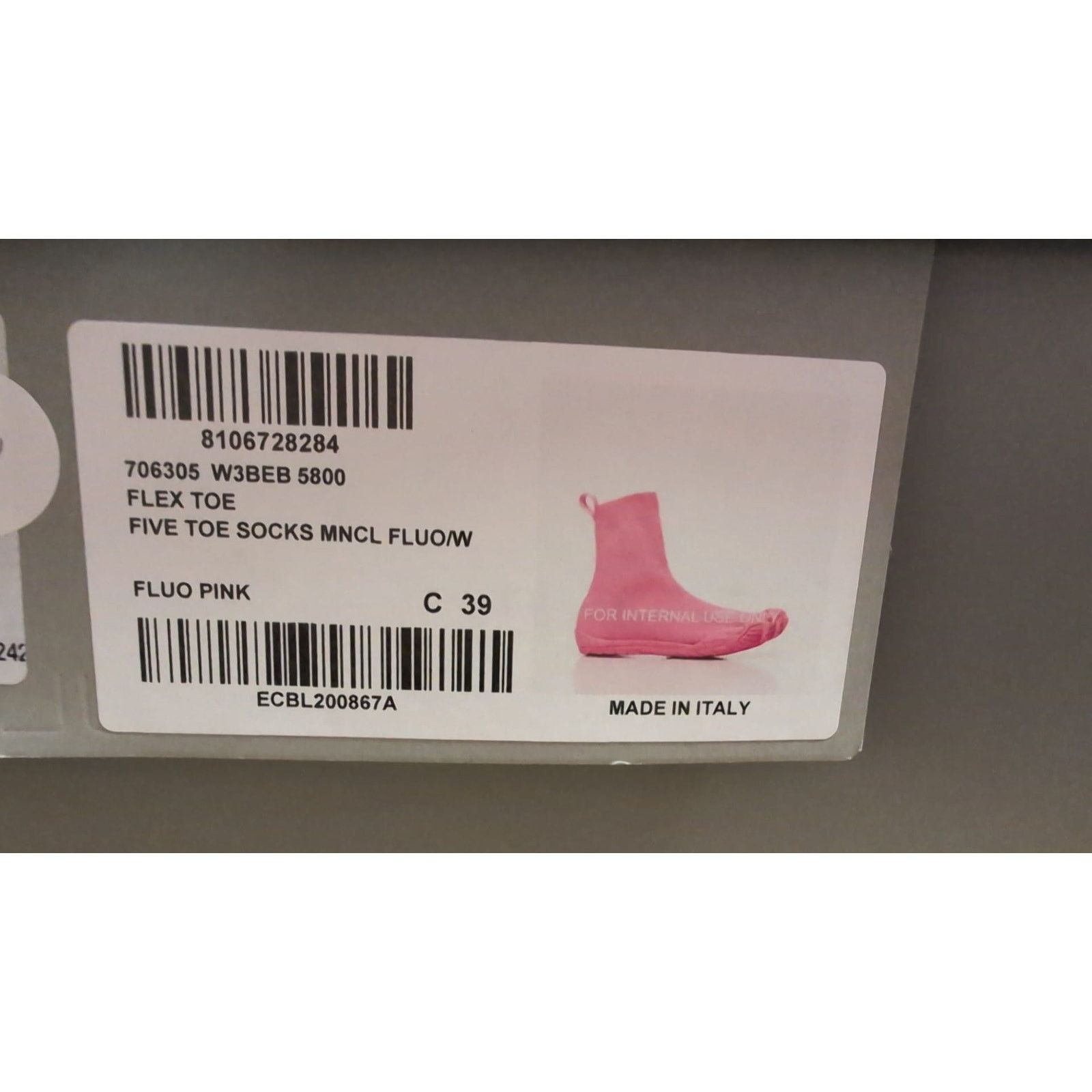 Balenciaga o1rshd1 Five Flex Toe Socks Sneakers in Pink Size US 9 / IT 39 - 12 Thumbnail