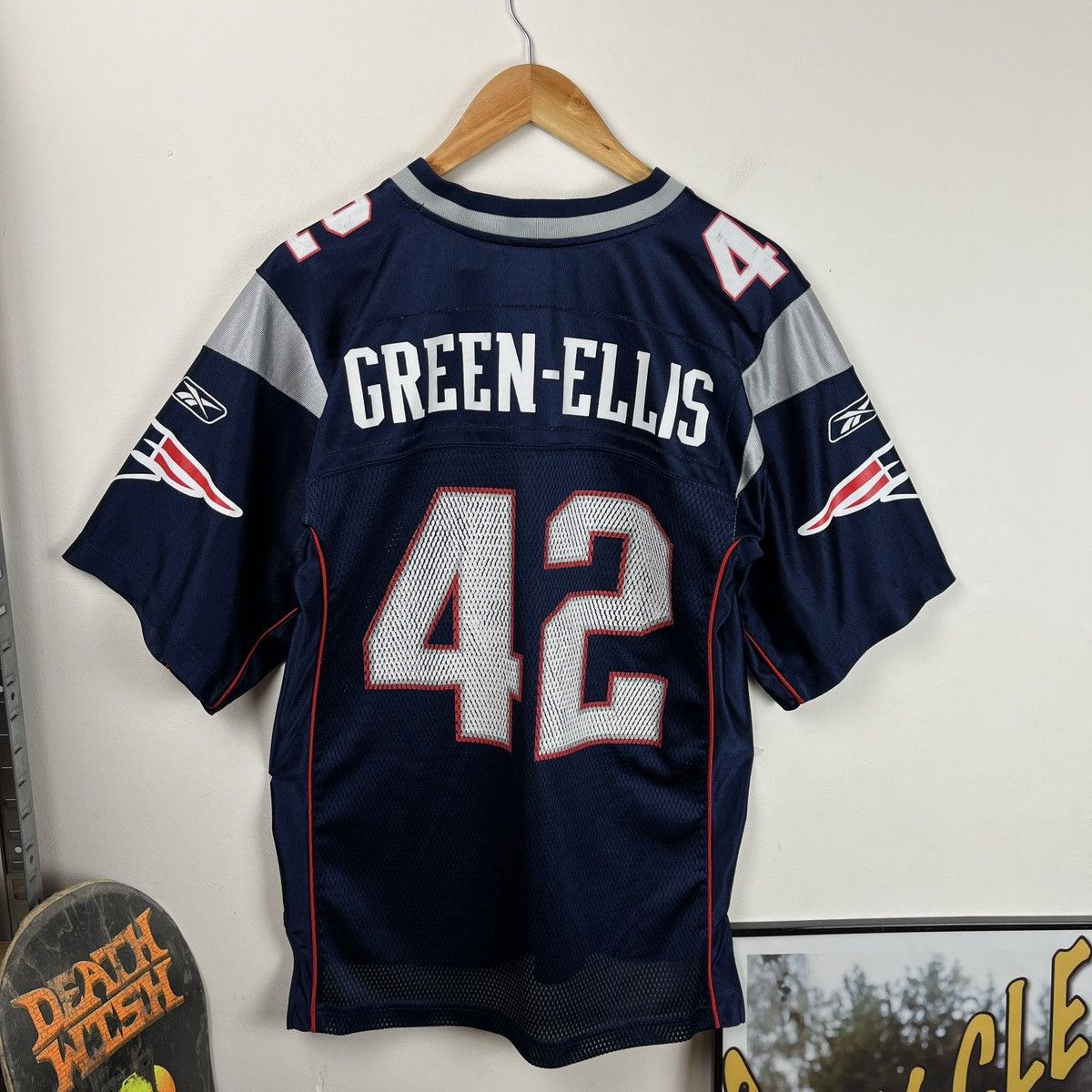 Reebok Green-Ellis 42 Reebok Patriots Jersey NFL Football Y2k 2011 Size US S / EU 44-46 / 1 - 2 Thumbnail