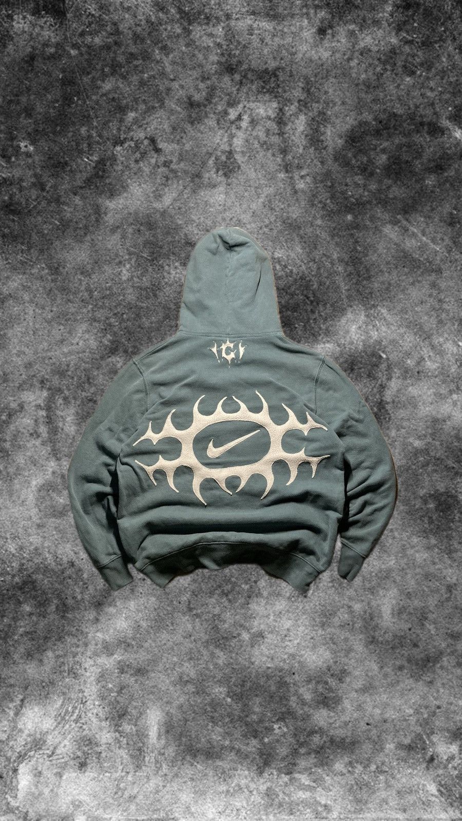 Nike × Vintage ⛩️nike hoodie custom fleece vintage y2k center big logo Size US M / EU 48-50 / 2 - 3 Thumbnail