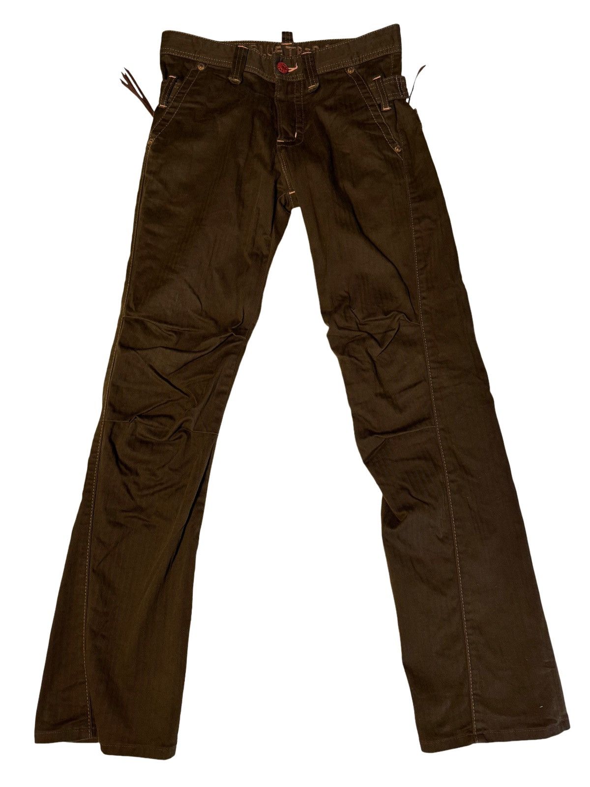 Image of Flared Edwin Blue Trip Pants in Brown, Men's (Size 31)