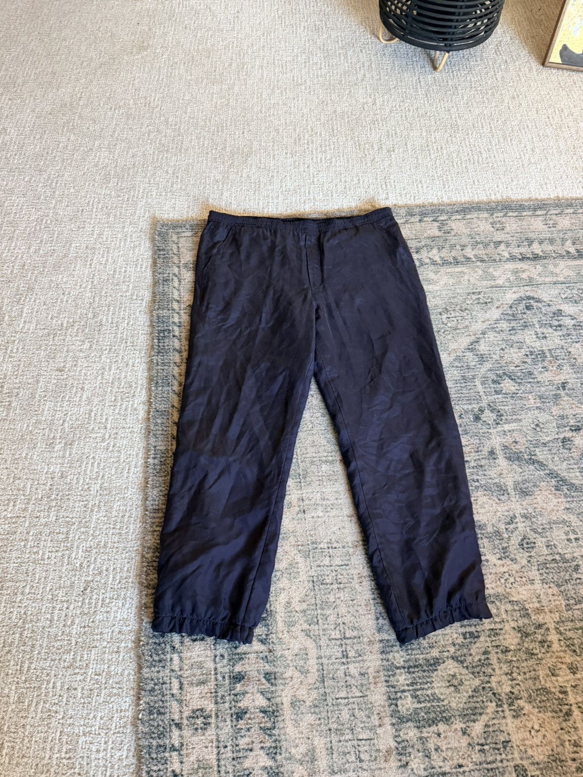 Dior Vintage Christian Dior Monsieur navy silk drawstring pants M Size US 32 / EU 48 - 2 Thumbnail