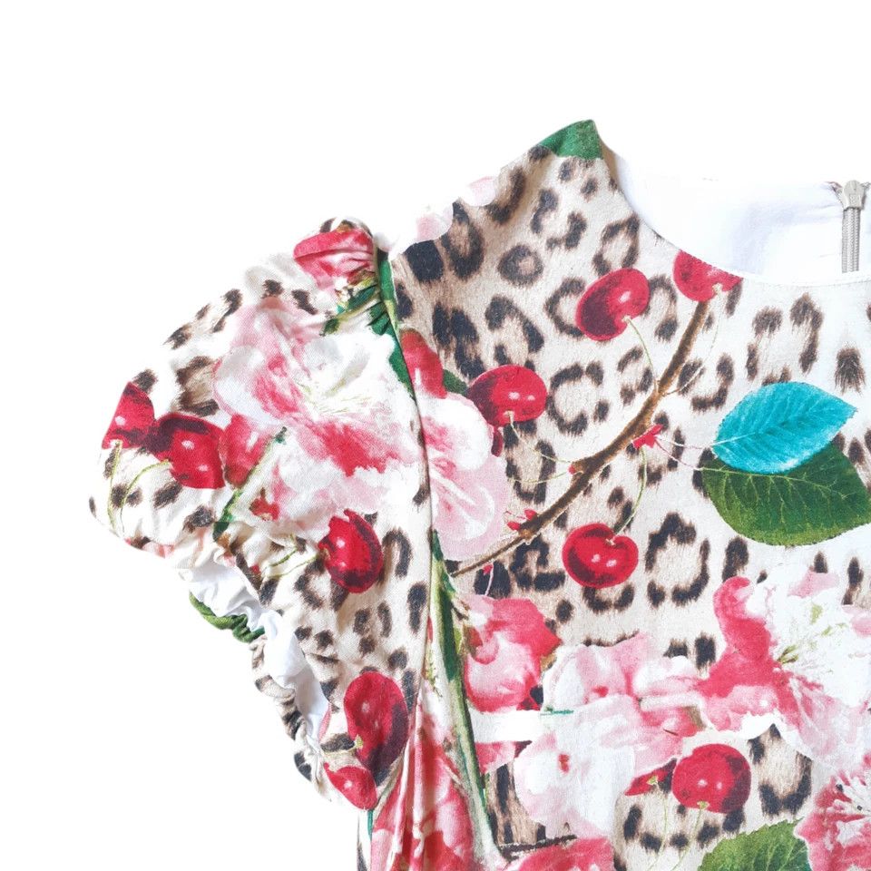 Roberto Cavalli Vintage Roberto Cavalli Leopard Floral Print Mini Dress Size M / US 6-8 / IT 42-44 - 3 Thumbnail