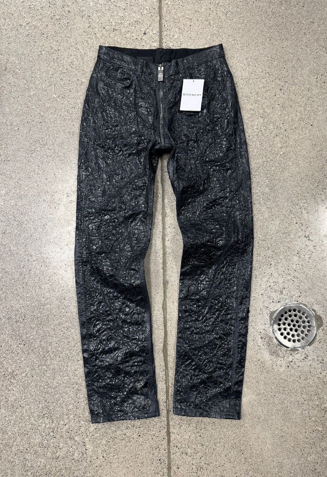 Givenchy Givenchy ‘Paint Crackled’ Integral Zip Denim Size US 28 / EU 44 - 1 Thumbnail