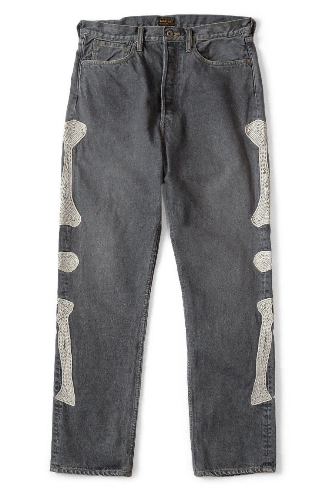 Kapital Kapital 14oz black bone denim Mexican 5P OKAGILLY 36inch 