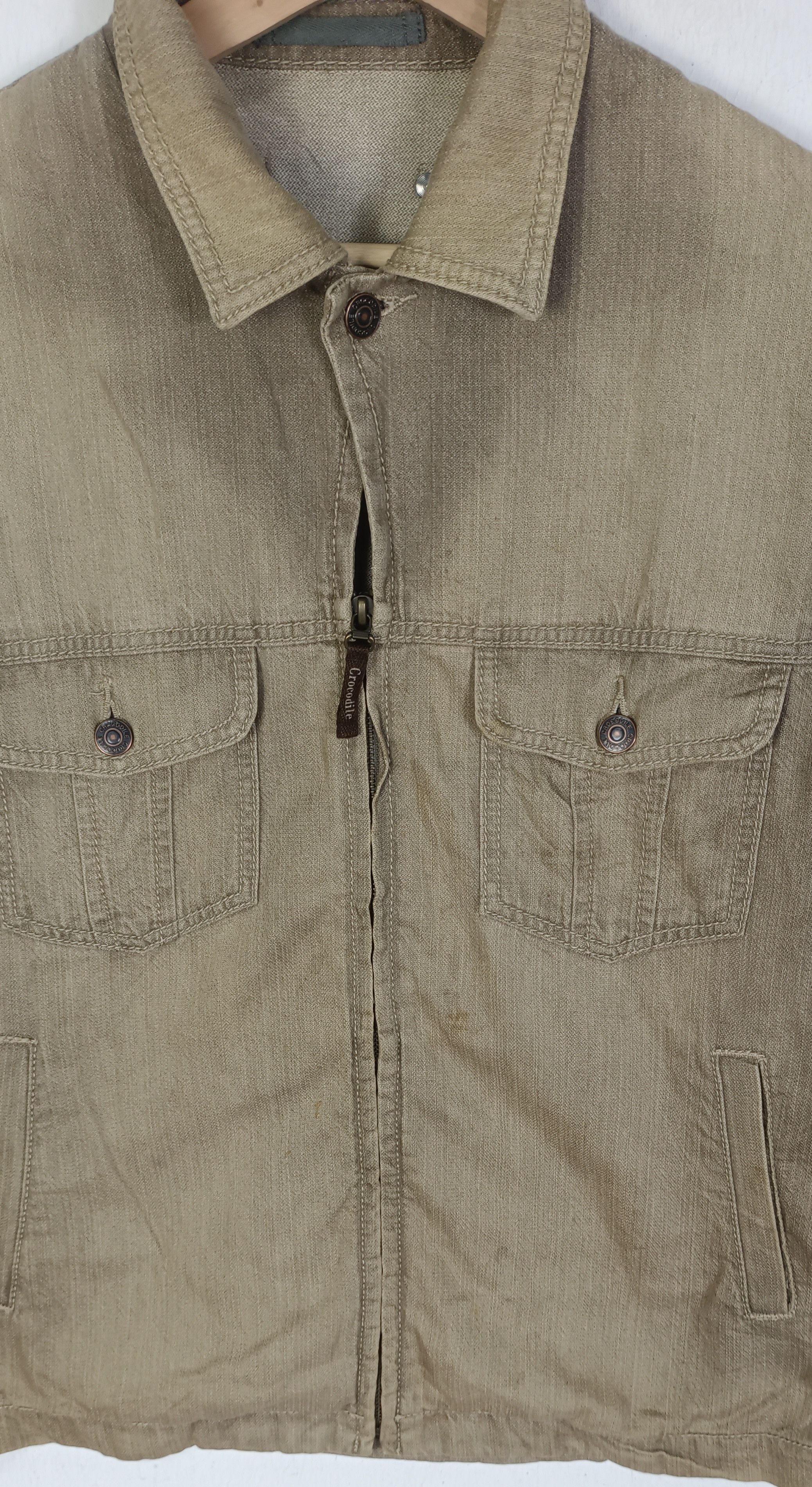 Japanese Brand Crocodile Men Denim Zipper Jacket Size US M / EU 48-50 / 2 - 9 Thumbnail