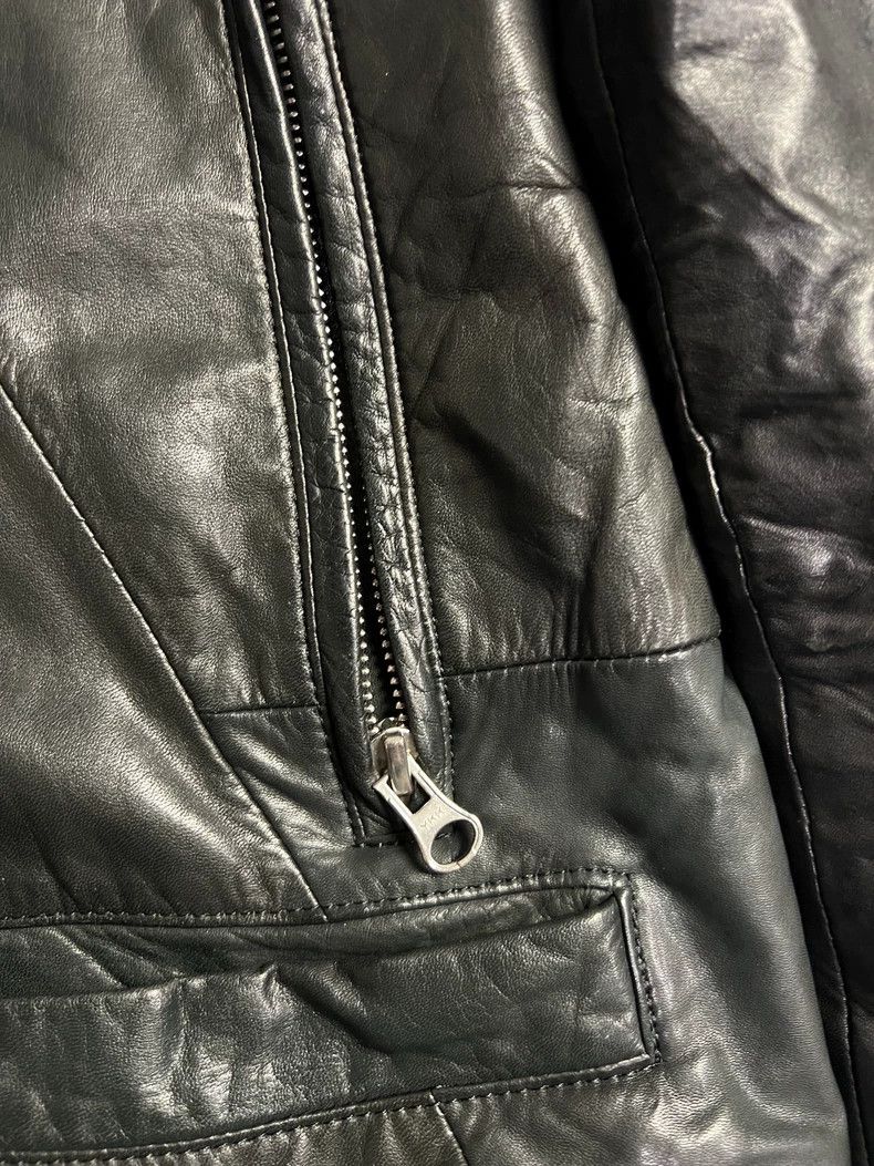 Undercover Undercover Lambhair Collar Leather Biker Jacket Size US M / EU 48-50 / 2 - 2 Thumbnail