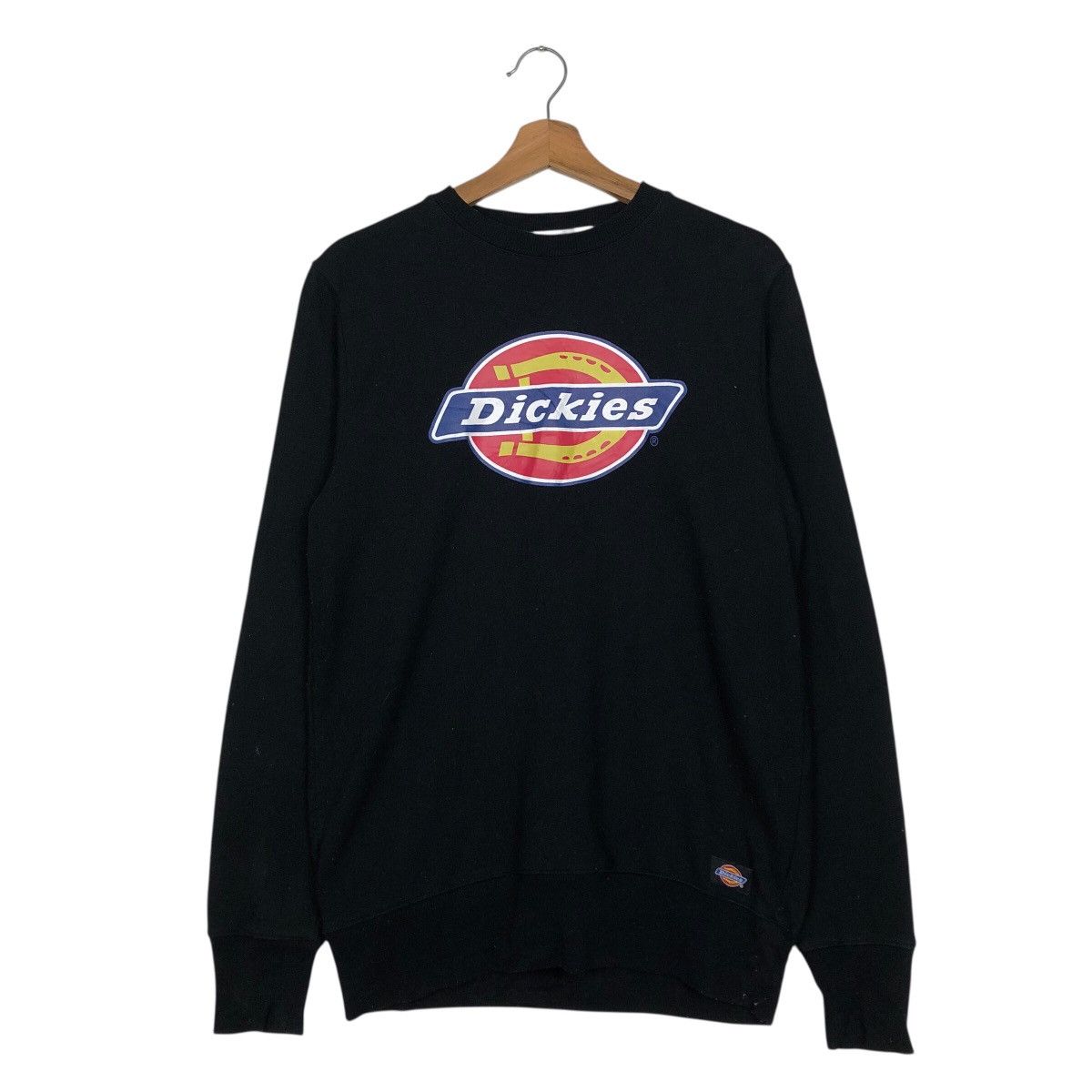 Japanese Brand Dickies Workwear Logo Sweatshirt Black Long Sleeve Crewneck Size US S / EU 44-46 / 1 - 2 Thumbnail