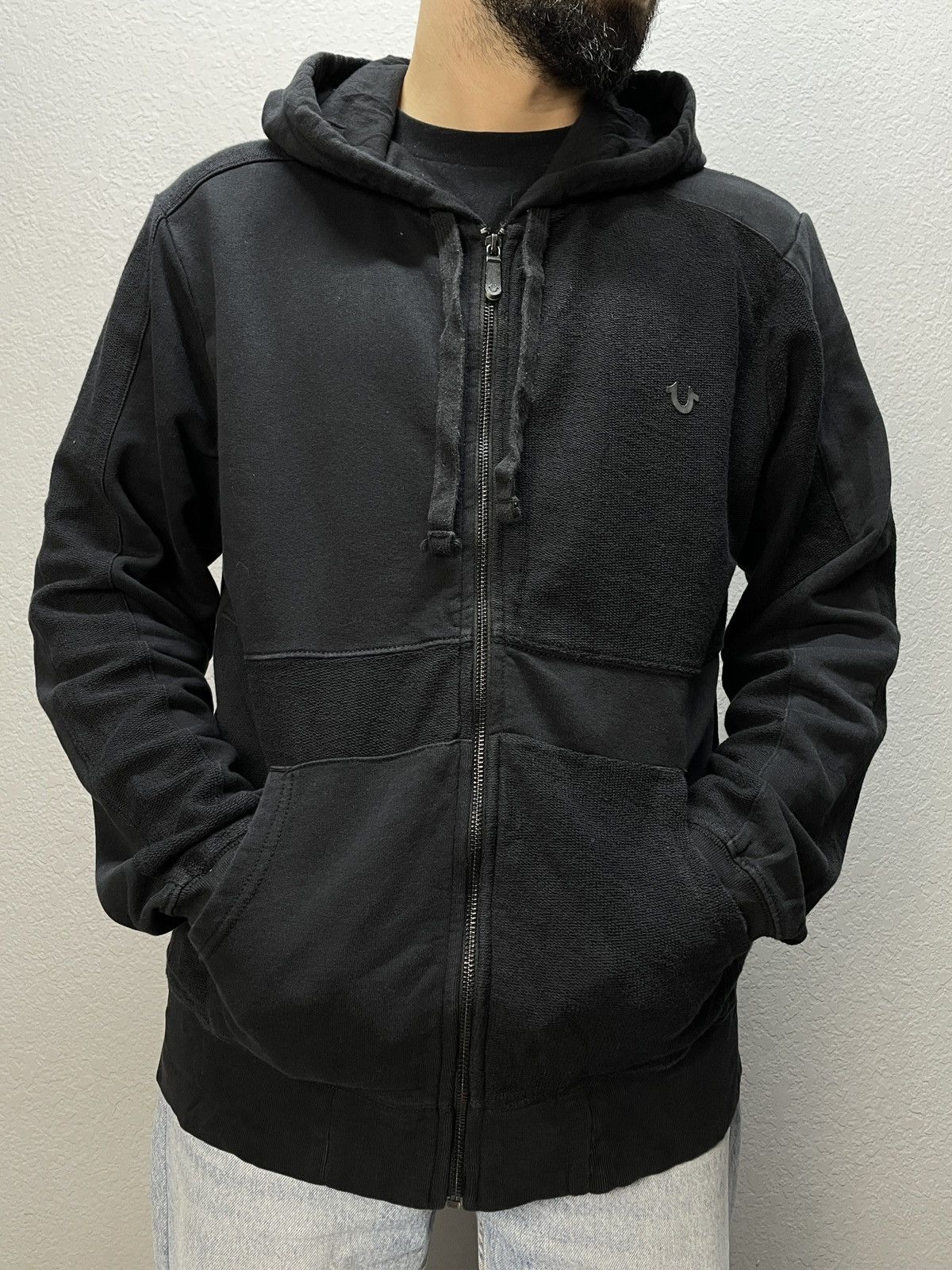 True Religion Vintage True Religion 00s Avantgarde Zip Hoodie Size US L / EU 52-54 / 3 - 2 Thumbnail