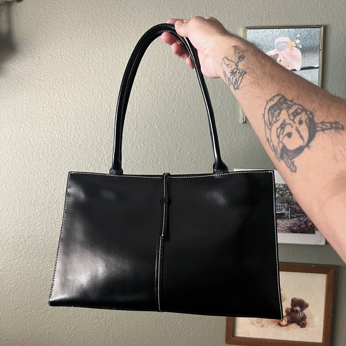 Genuine Leather × Vintage × Wilsons Leather Wilson’s Leather Minimalist Shoulder Bag Size ONE SIZE - 1 Thumbnail