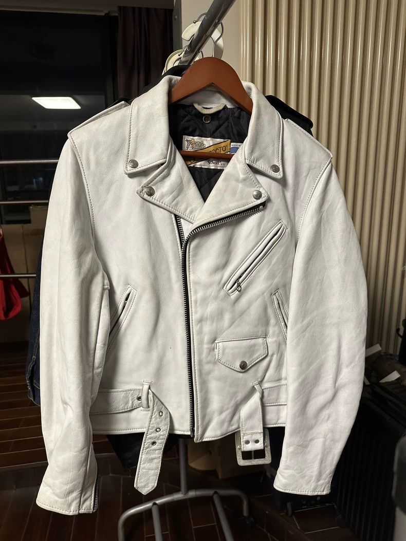 Schott Schott Cowhide cable-stayed leather coat Size US XXS / EU 40 - 1 Thumbnail