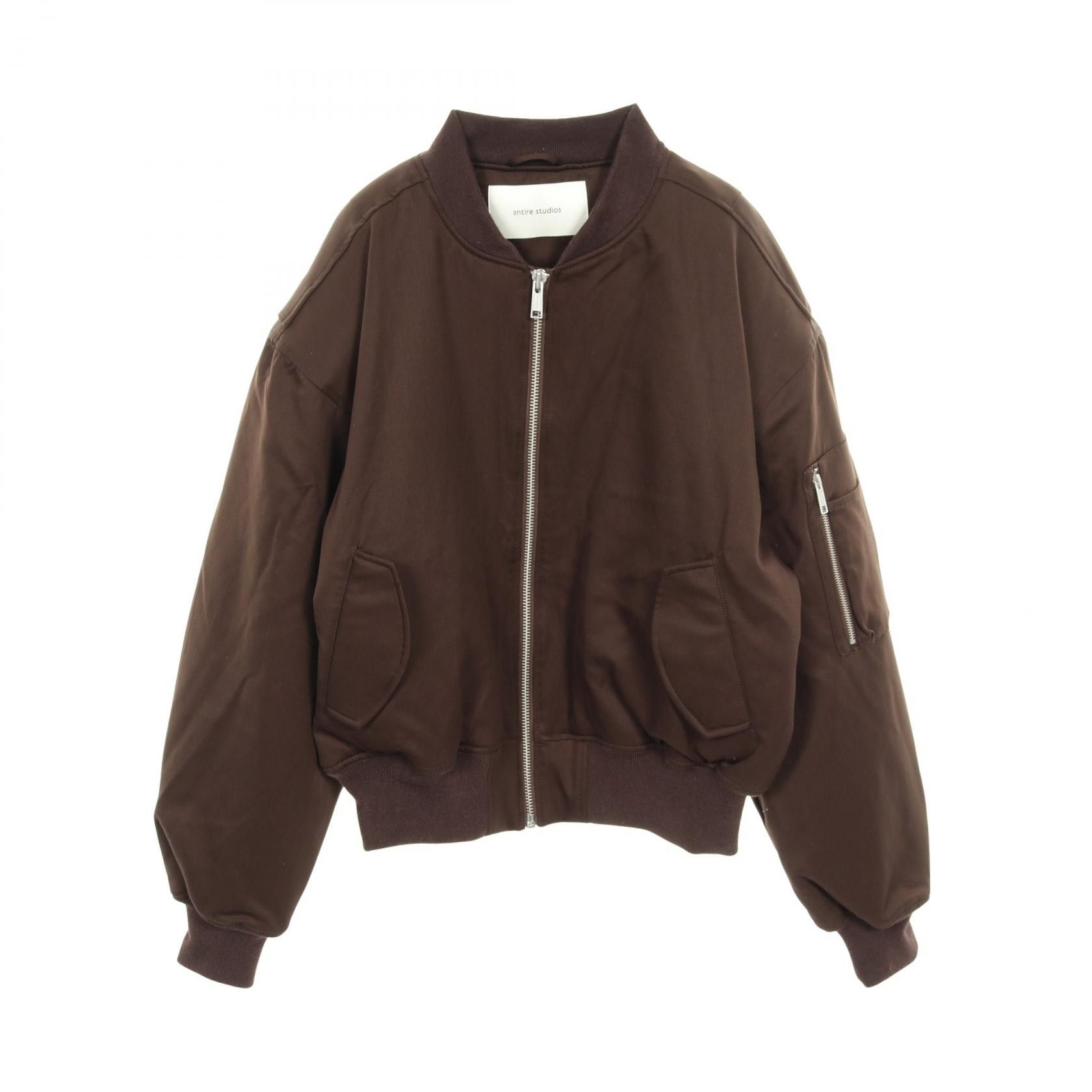 Other Other ENTIRE STUDIOS CROPPED BROAD BOMBER SUITING Wool Jacket Textile Outerwear DUTY FREE for USA Size ONE SIZE - 1 Thumbnail