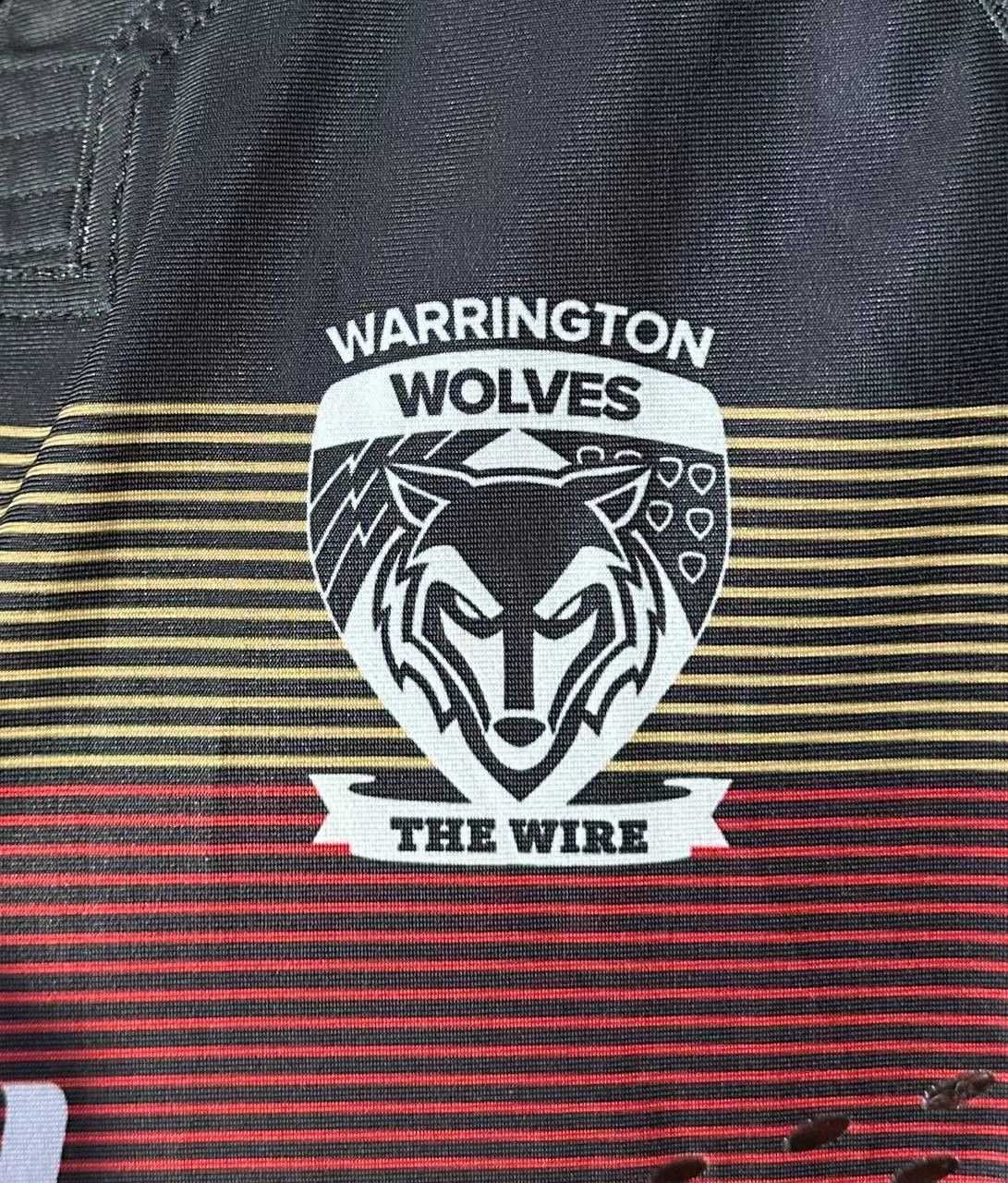 Other Warrington Wolves ISC Away rugby league shirt jersey PATTON Size US M / EU 48-50 / 2 - 3 Thumbnail