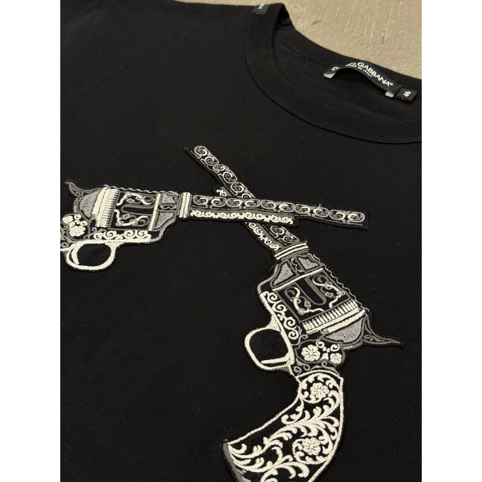 Dolce & Gabbana Dolce & Gabbana double gun t-shirt Size L / US 10 / IT 46 - 3 Thumbnail