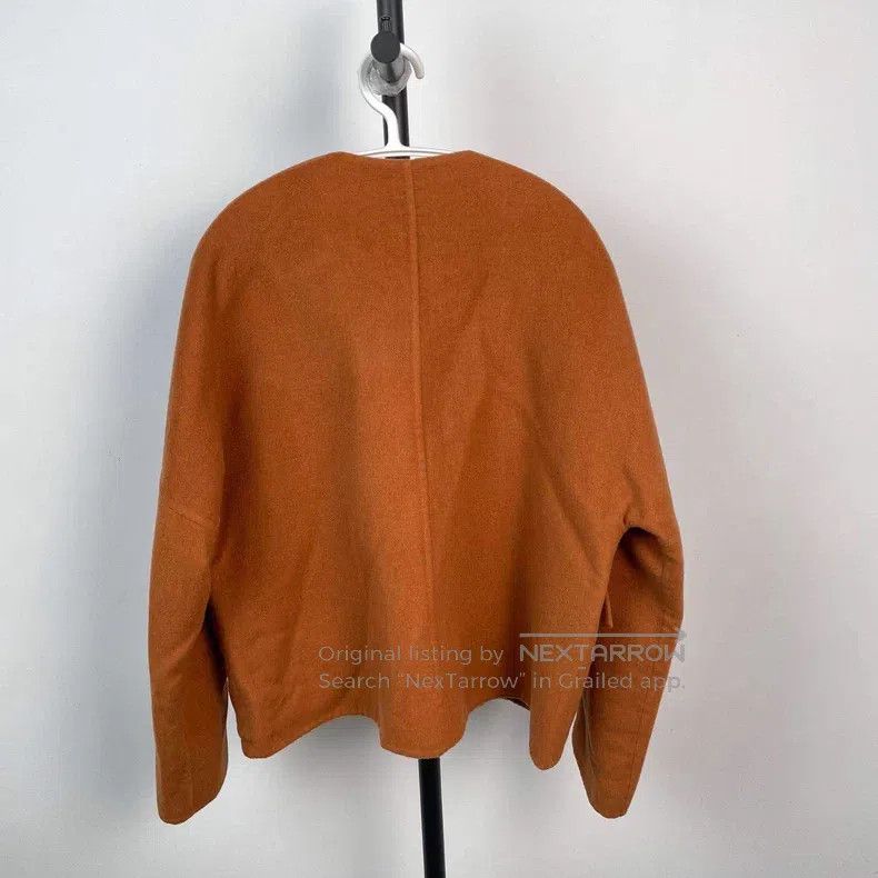 Hermes Hermes Caramel Brown Metal Ring Knit Coat Size XS / US 0-2 / IT 36-38 - 2 Thumbnail