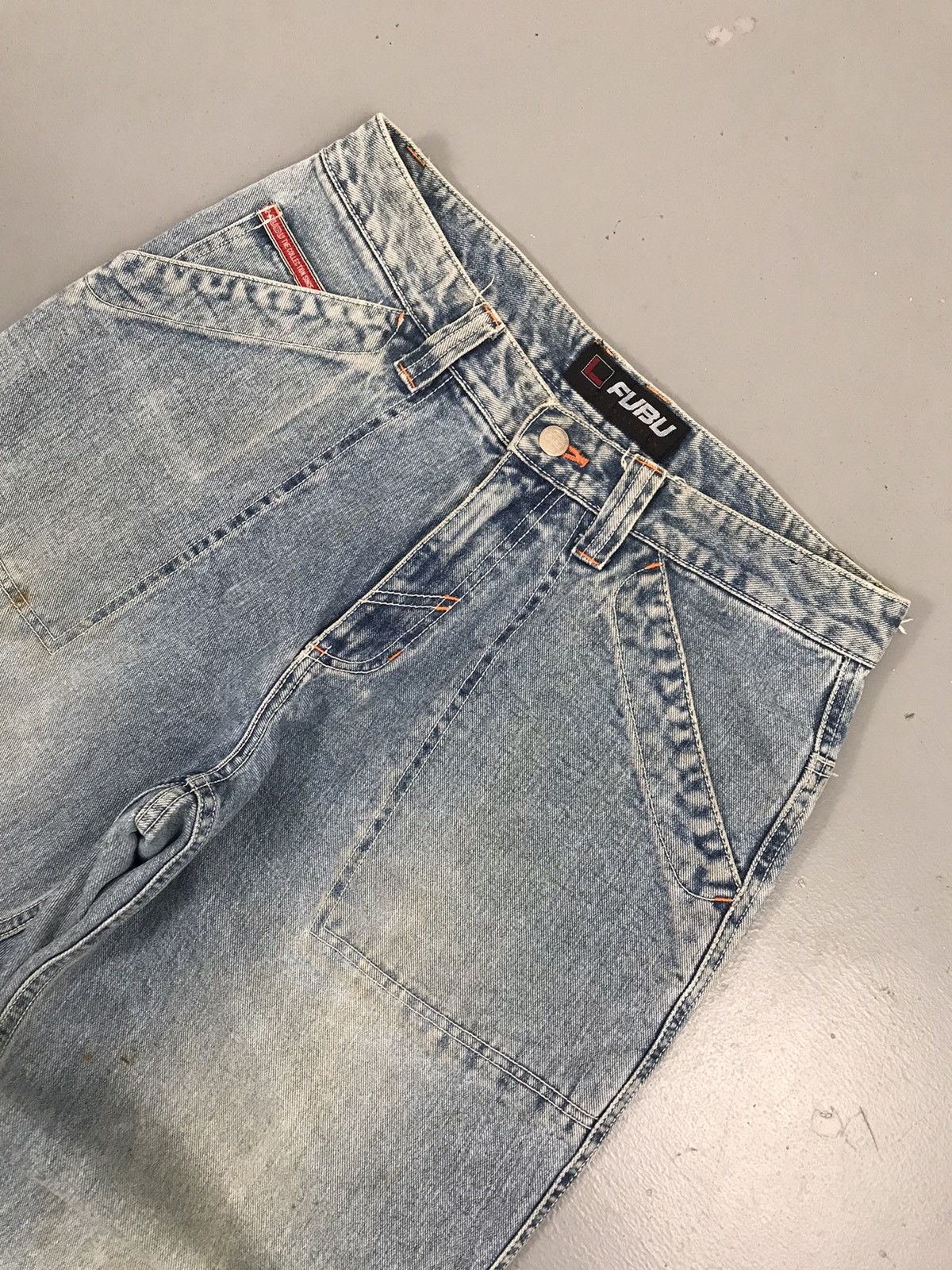 Fubu × Vintage Vintage Fubu SpellOut tapered fit denim Size US 31 - 5 Thumbnail