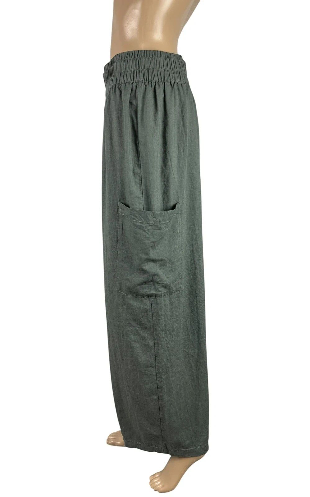 Other Bam Linen Pants Wige Leg size 12 Size 30" / US 8 / IT 44 - 4 Thumbnail
