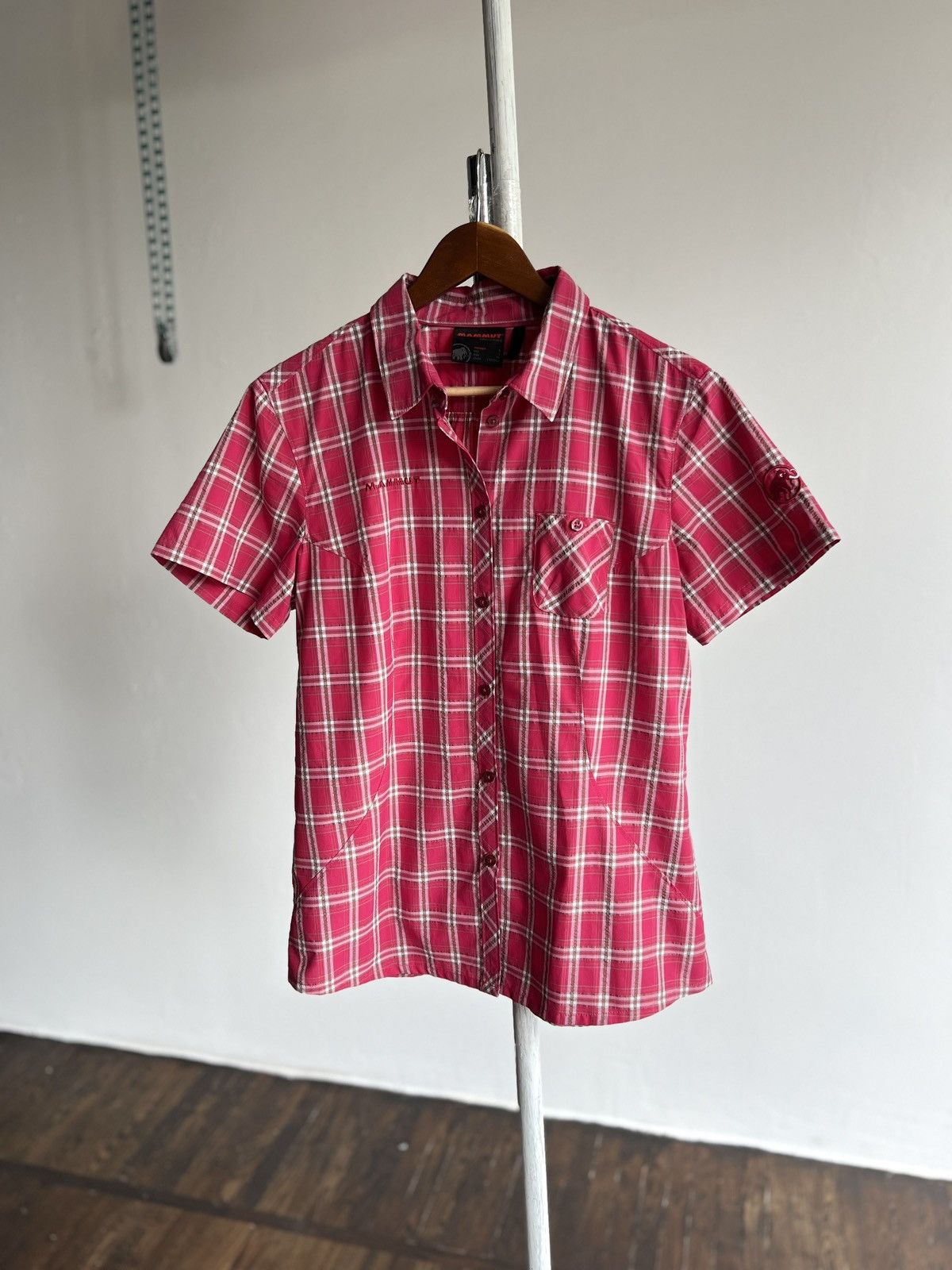 Mammut Mammut Wmns Pink White Checkered Button Shirt Casual Outdoor Size L / US 10 / IT 46 - 1 Thumbnail