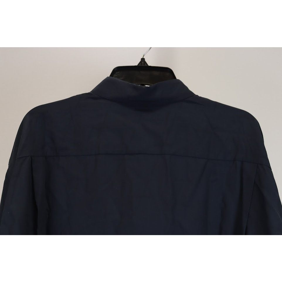 Balenciaga o1rshd1 Button up Shirt in Navy Blue Size US S / EU 44-46 / 1 - 10 Thumbnail