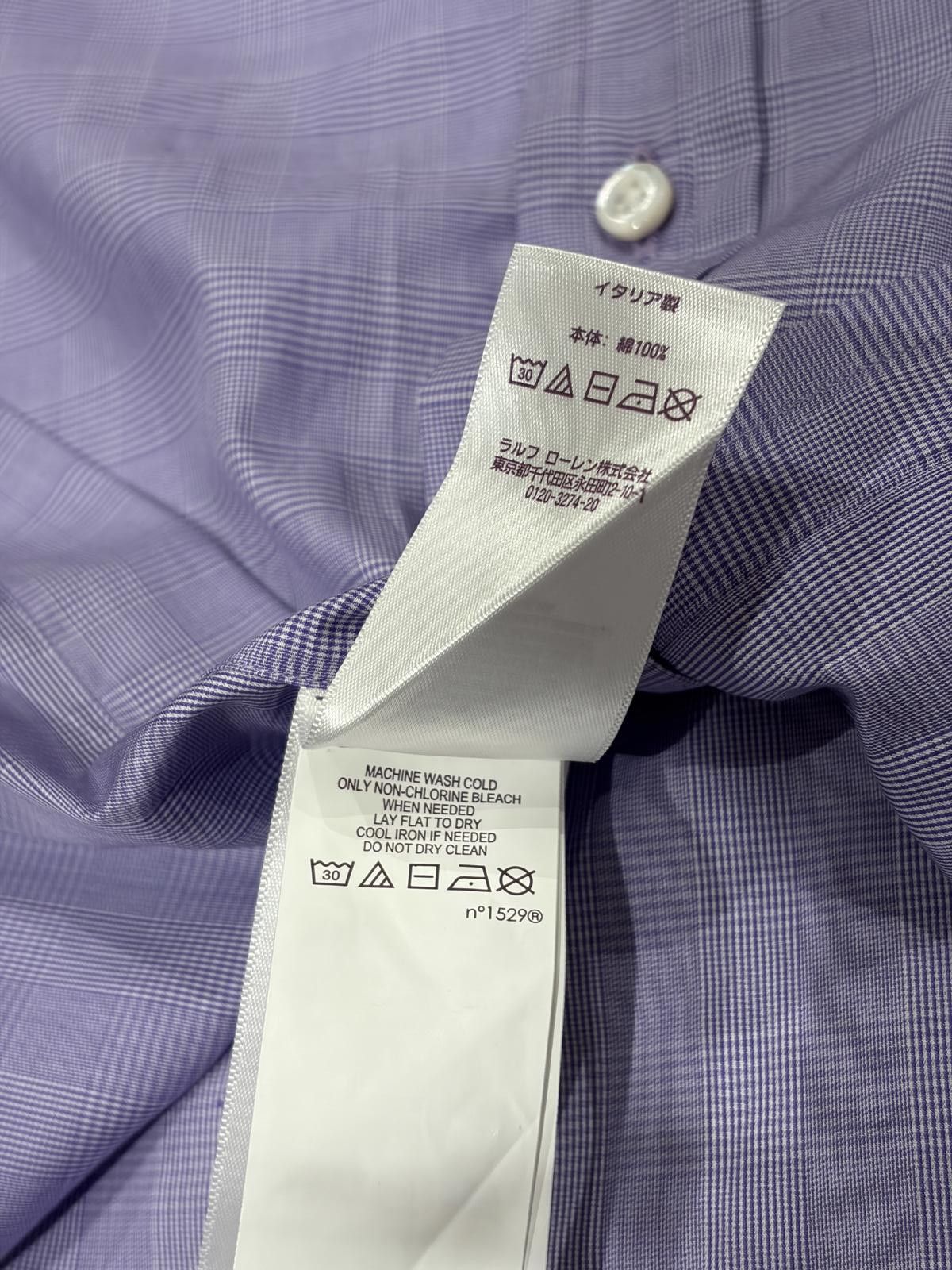 Ralph Lauren Purple Label Ralph Lauren Purple Label Dress Shirt – Lavender Check Size US L / EU 52-54 / 3 - 8 Thumbnail