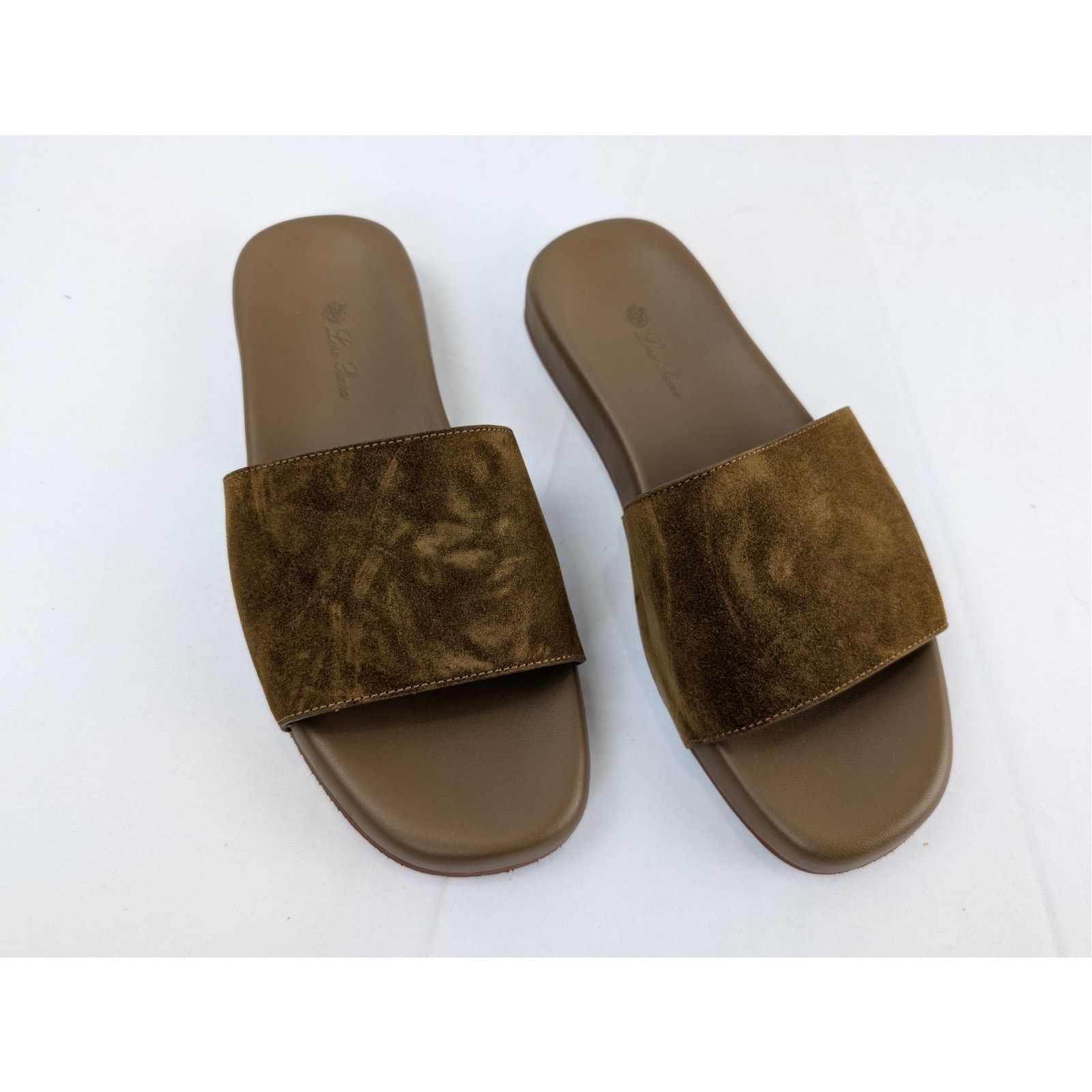 Loro Piana o1rshd1 Sea-Slide Walk Suede Slippers in Tan Size US 8 / EU 41 - 6 Thumbnail