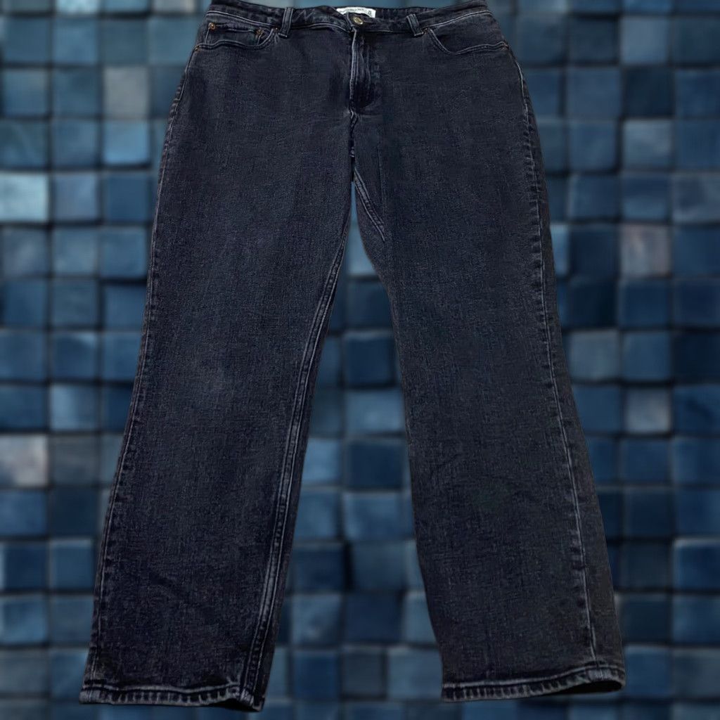 Abercrombie & Fitch Abercrombie & Fitch Jeans Womens 12 Faded Black Denim High Rise Skinny Leg Jeans" Size 34" / US 12 / IT 48 - 1 Thumbnail