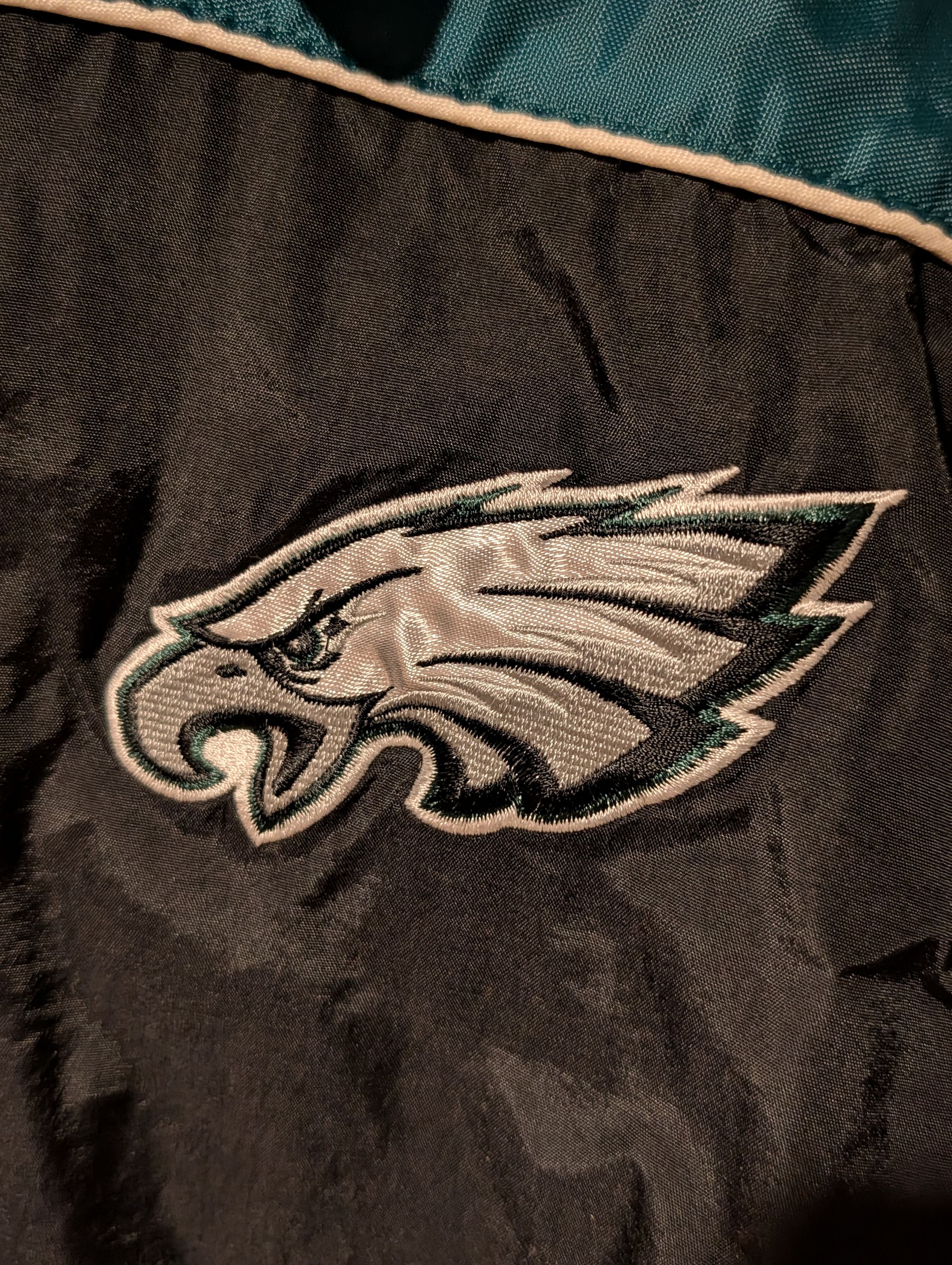 NFL Vintage Philadelphia Eagles Windbreaker Jacket Full Zip Mens Size US XL / EU 56 / 4 - 4 Thumbnail