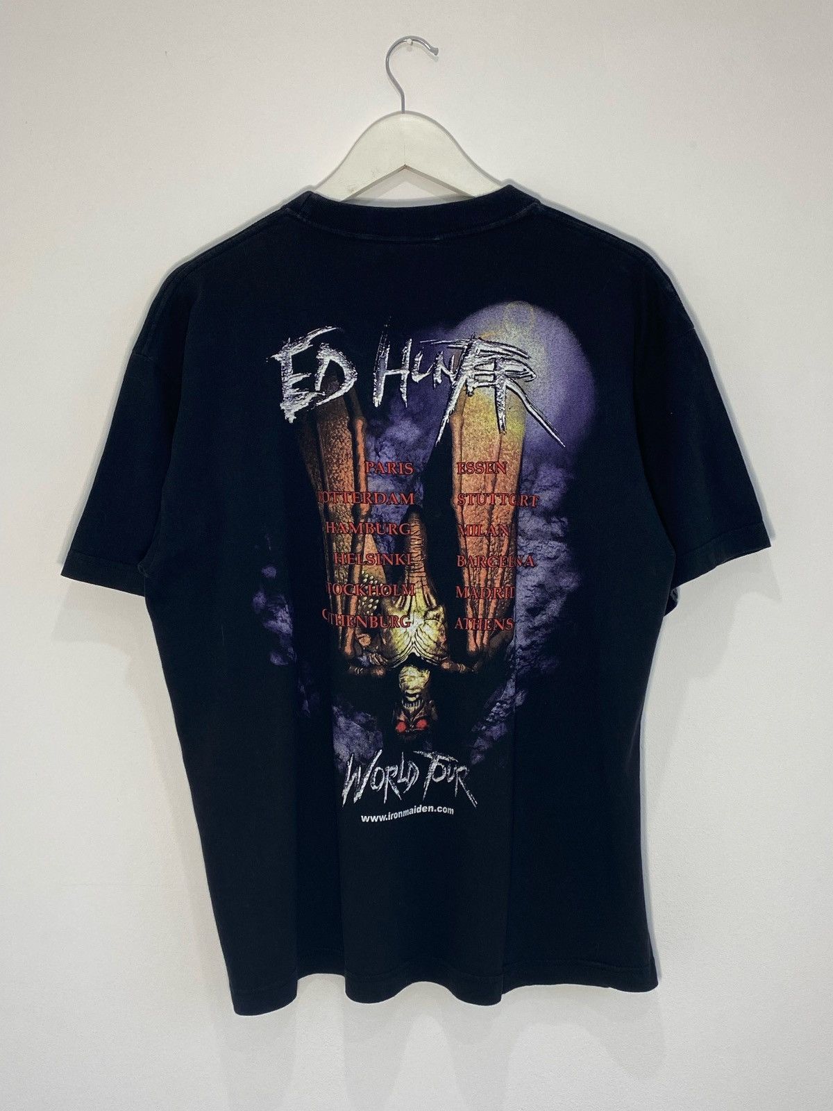 Band Tees Vintage 1999 Iron Maiden Ed Hunter Tour Metal T-shirt Size US L / EU 52-54 / 3 - 2 Thumbnail