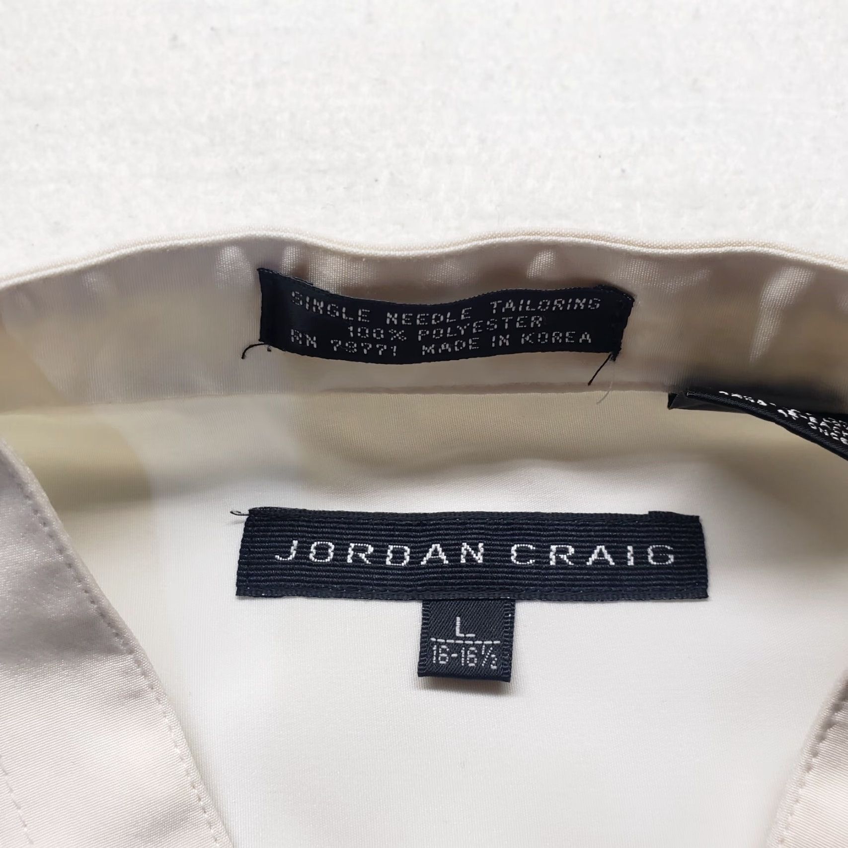 Jordan Craig Jordan Craig Legacy Edition Shirt Men L White Solid Button-Up Long Sleeve Casual 16 16.5 Size US L / EU 52-54 / 3 - 3 Thumbnail