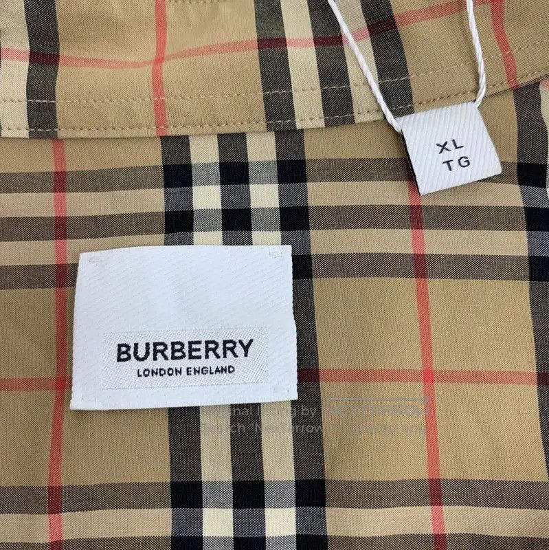 Burberry Burberry Brown Checkered Cotton Women's Shirt. Size XL / US 12-14 / IT 48-50 - 5 Thumbnail